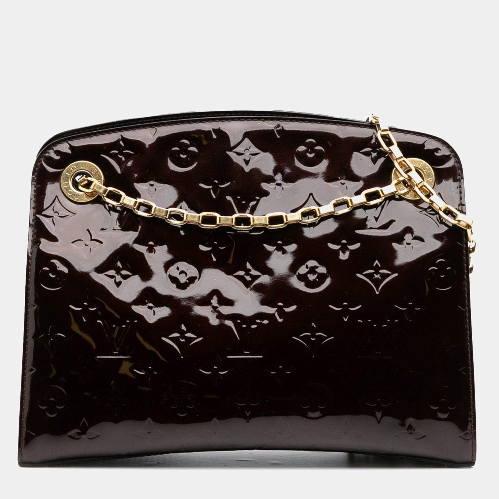 Pre Owned Louis Vuitton Purple Monogram Vernis Virginia PM