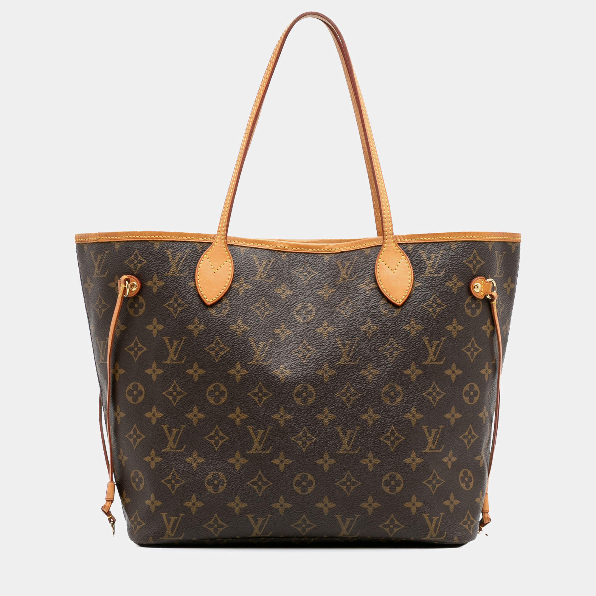 Pre Owned Louis Vuitton Brown Monogram Neverfull MM