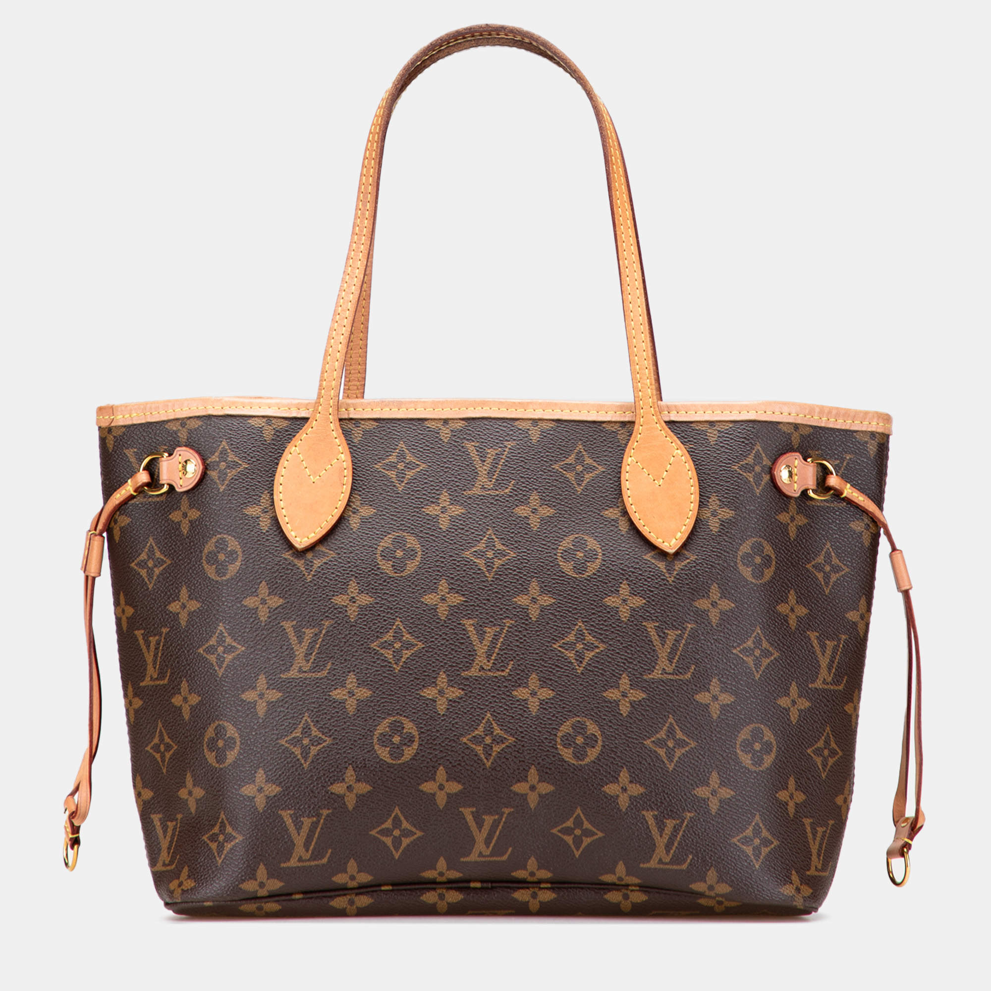Pre Owned Louis Vuitton Brown Monogram Neverfull PM
