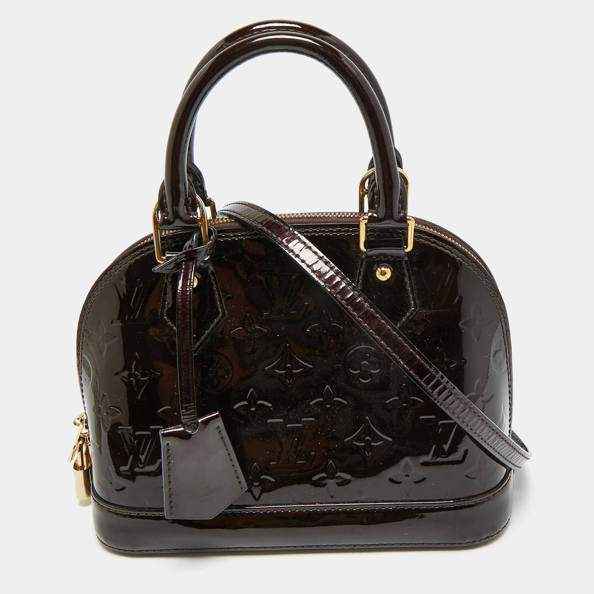 مملوكة مسبقًا Louis Vuitton Amarante Monogram Vernis Alma BB Bag
