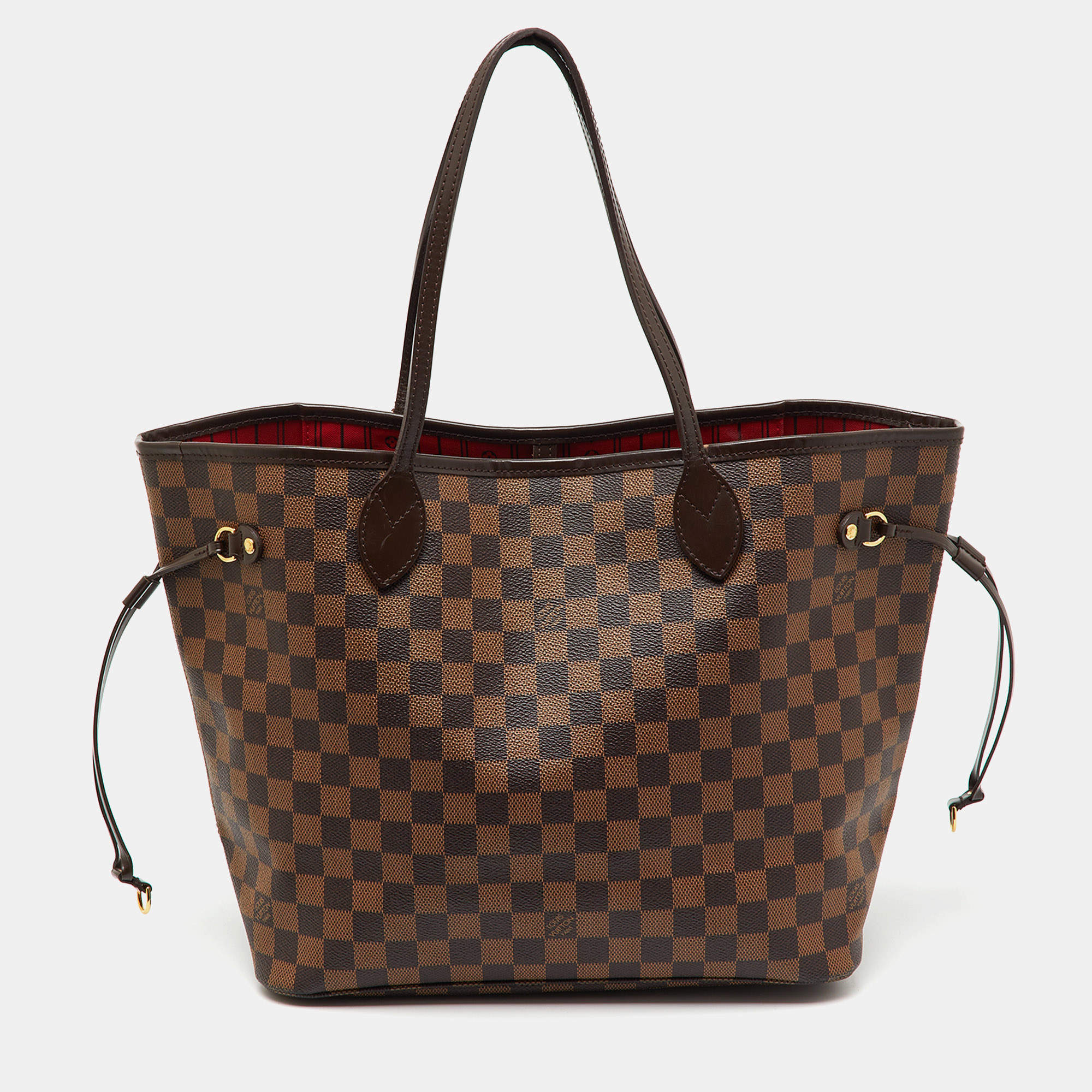 Pre Owned Louis Vuitton Damier Ebene Canvas Neverfull MM Bag