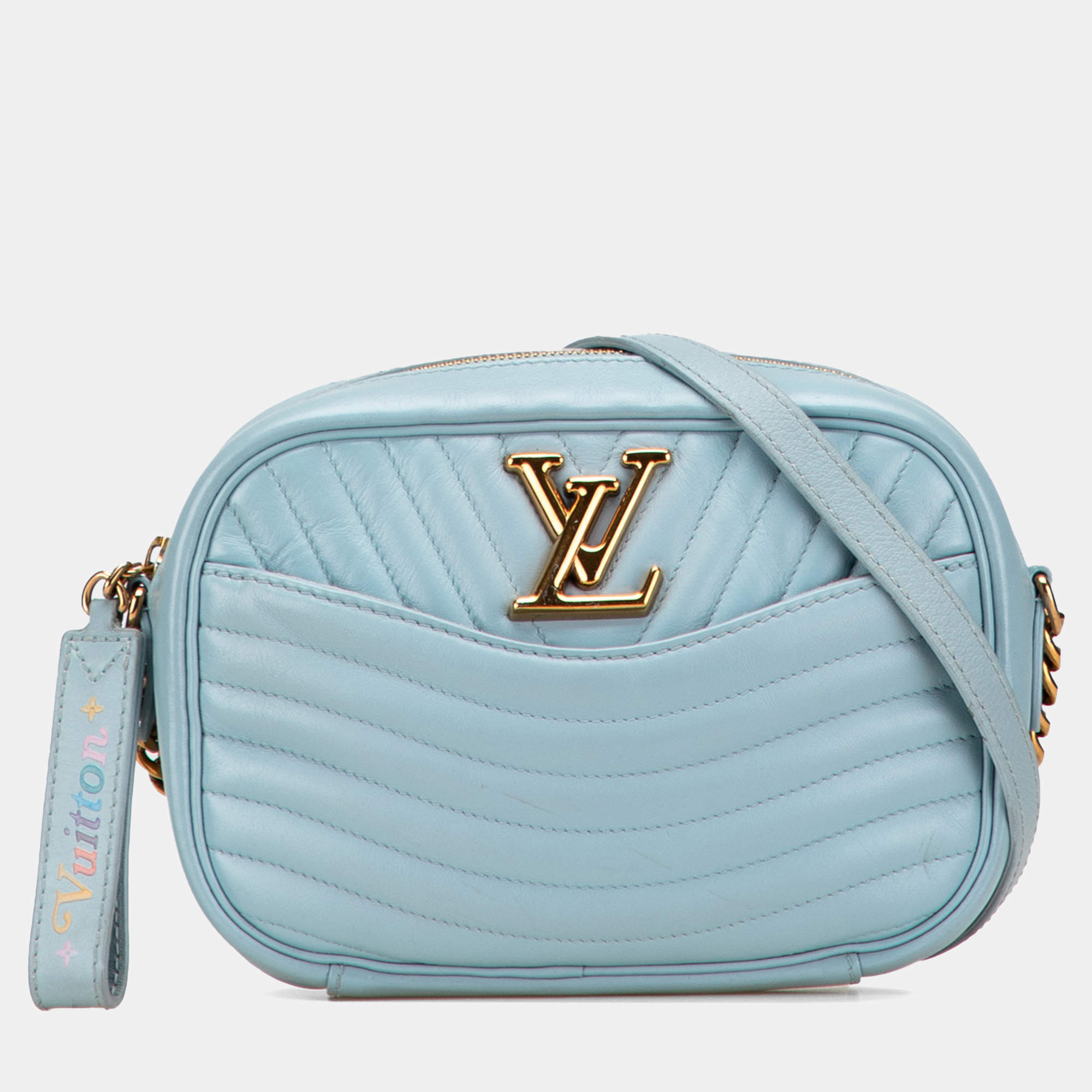 Pre Owned Louis Vuitton Blue New Wave Camera Bag