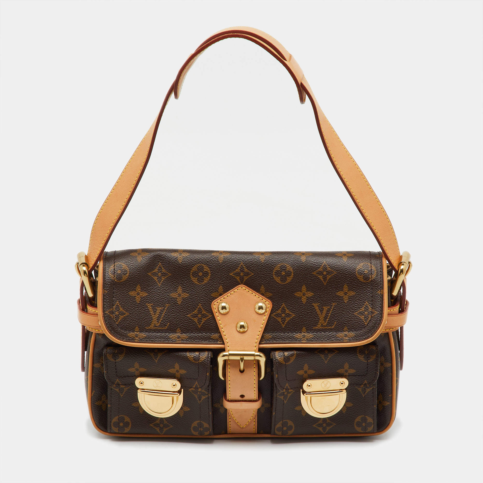 Pre Owned Louis Vuitton Monogram Canvas Hudson PM Bag