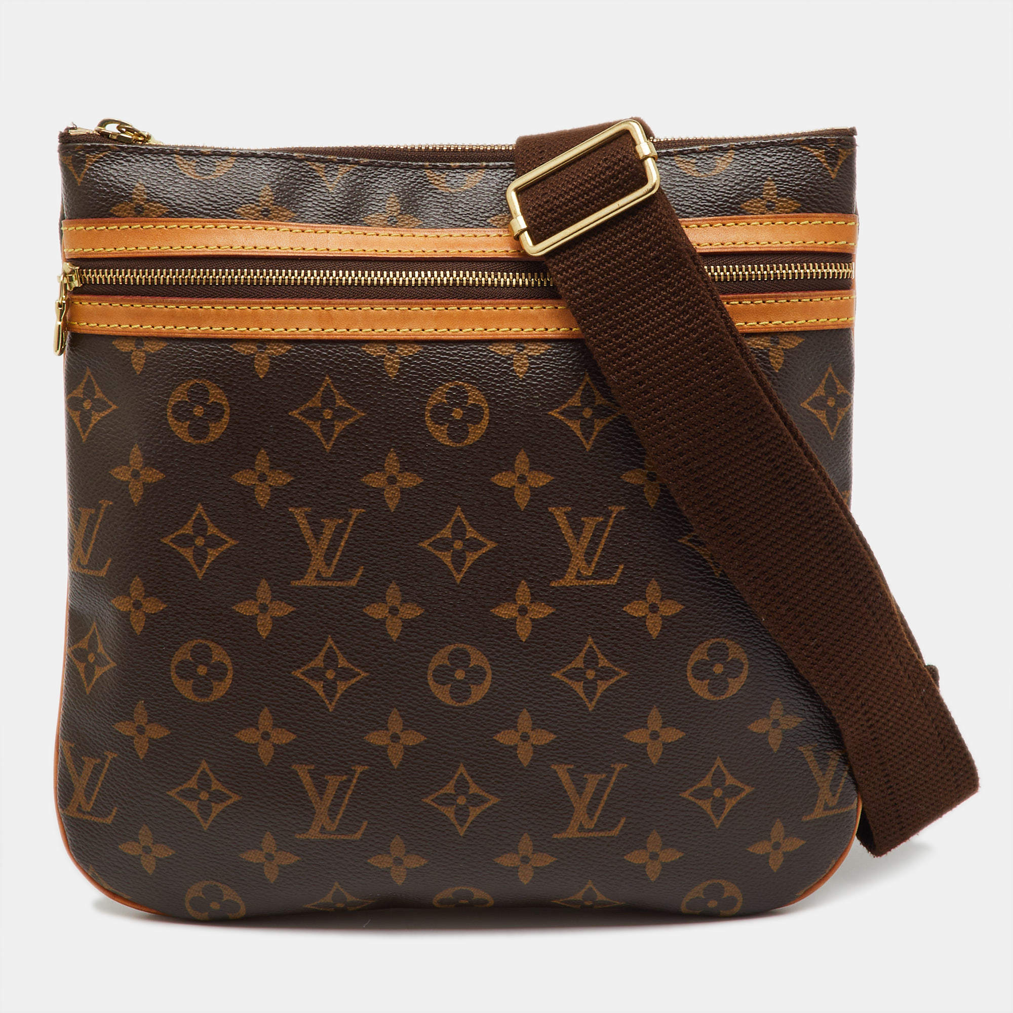 Pre Owned Louis Vuitton Monogram Canvas Pochette Bosphore Messenger Bag
