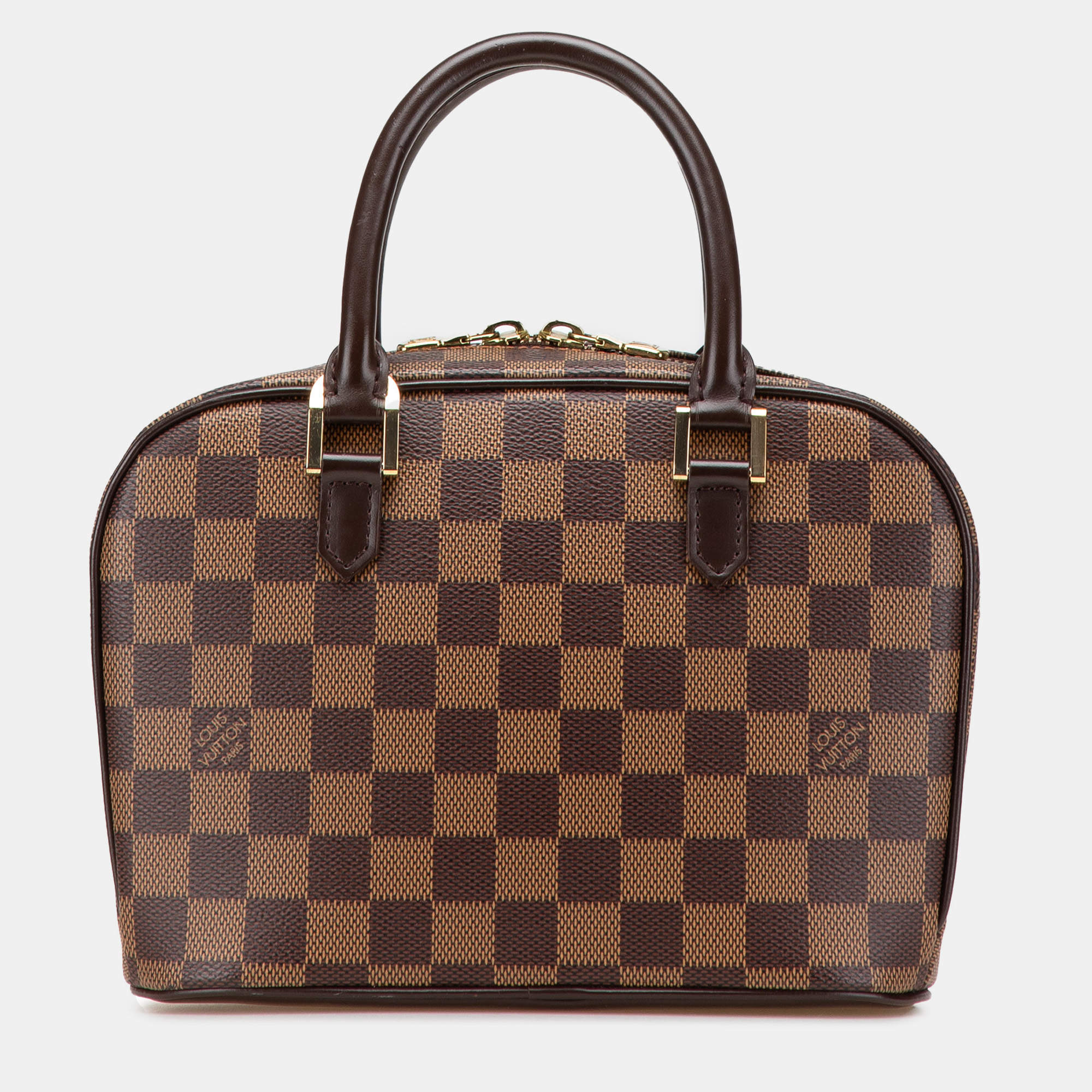 Pre Owned Louis Vuitton Brown Damier Ebene Mini Sarria