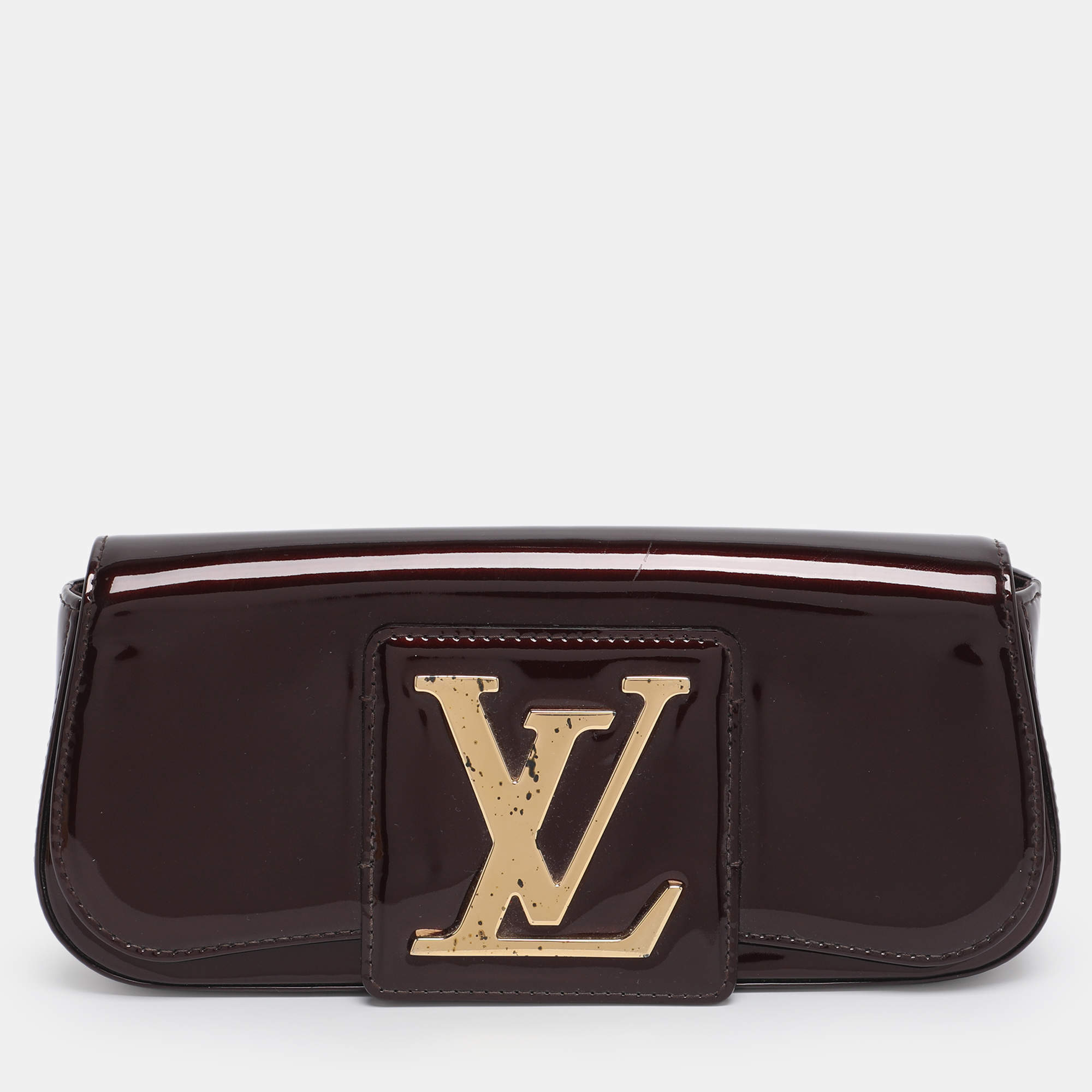Pre Owned Louis Vuitton Amarante Vernis Sobe Clutch