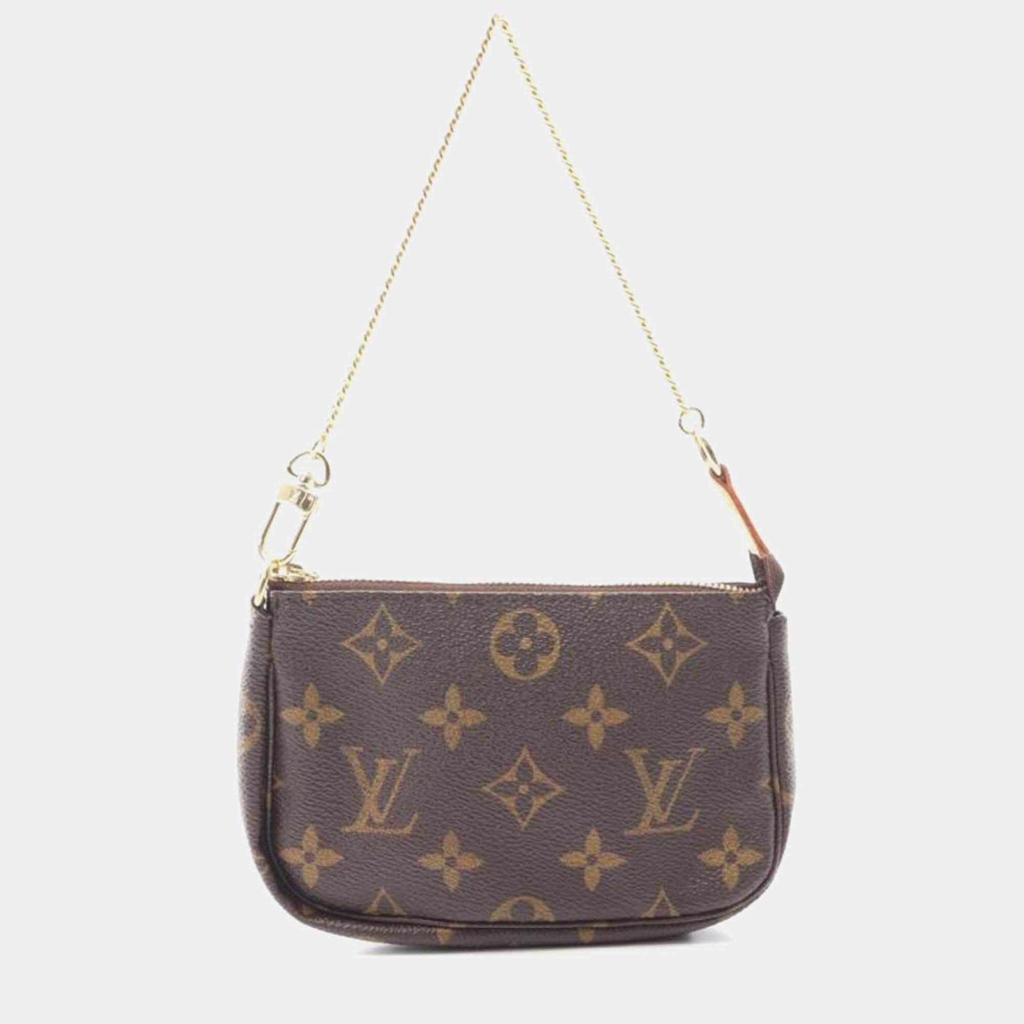 Pre Owned Louis Vuitton Mini Pochette Accessoires Monogram