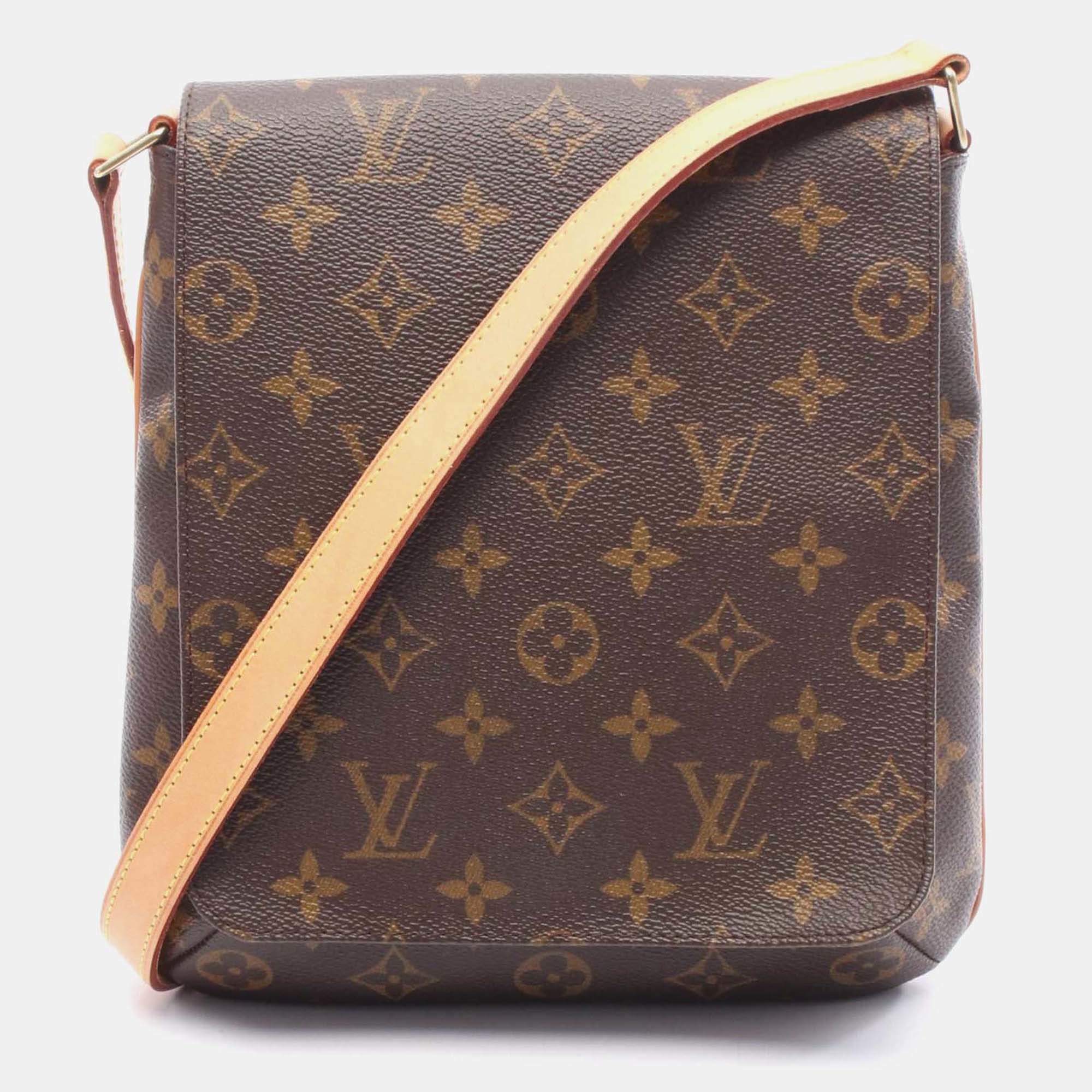 Pre Owned Louis Vuitton Musette Salsa Short Shoulder Bag M51258 Monogram Used Lv Brown