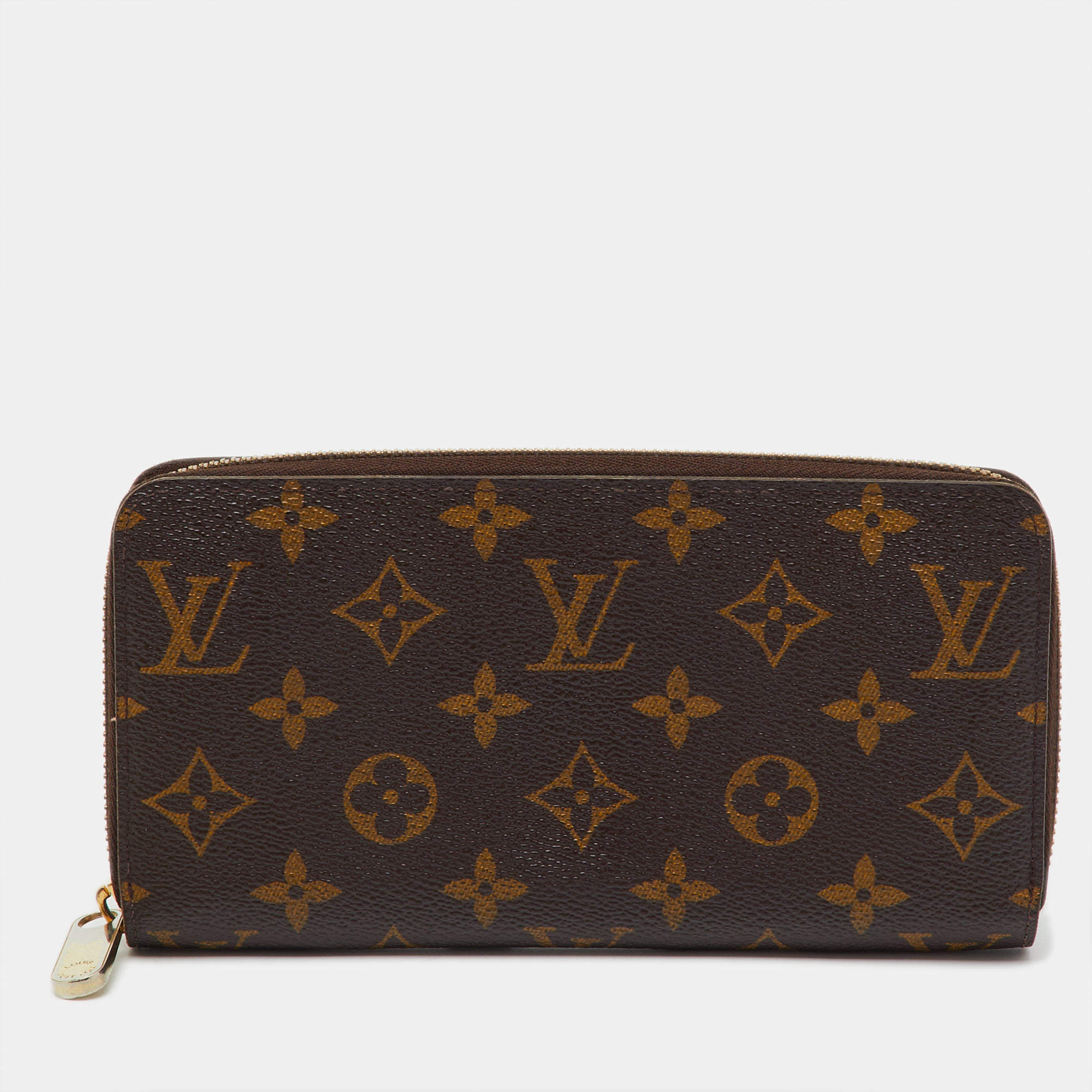 Pre Owned Louis Vuitton Monogram Canvas Zippy Wallet