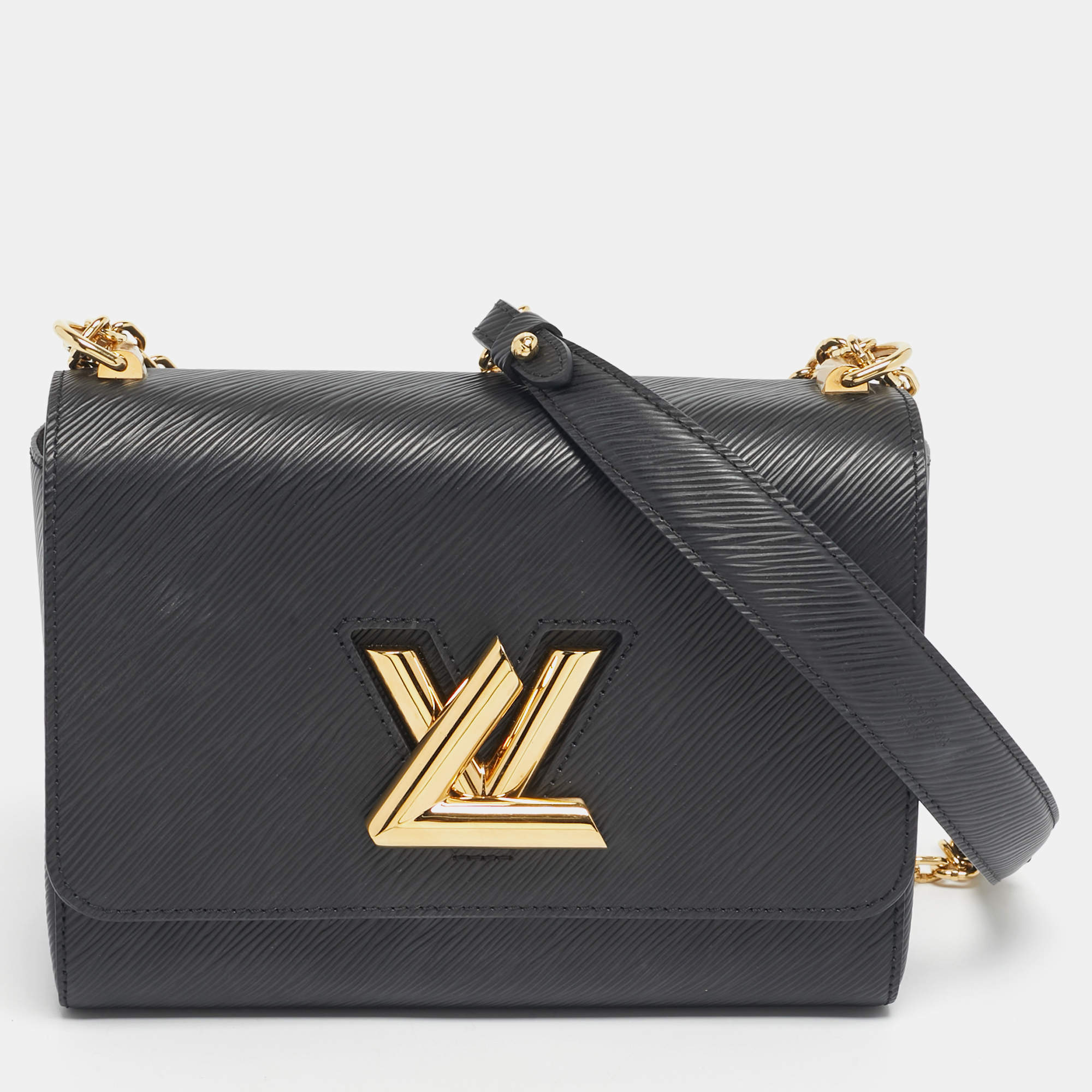 Pre Owned Louis Vuitton Black Epi Leather Twist MM Bag