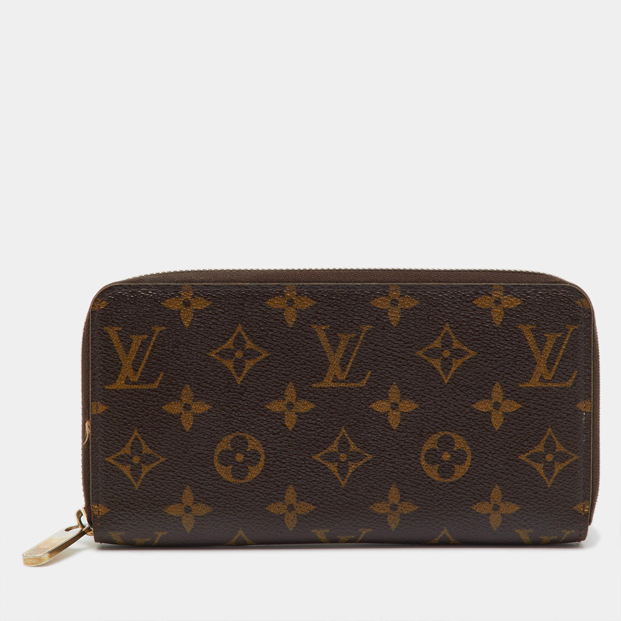 Pre Owned Louis Vuitton Monogram Canvas Zippy Wallet