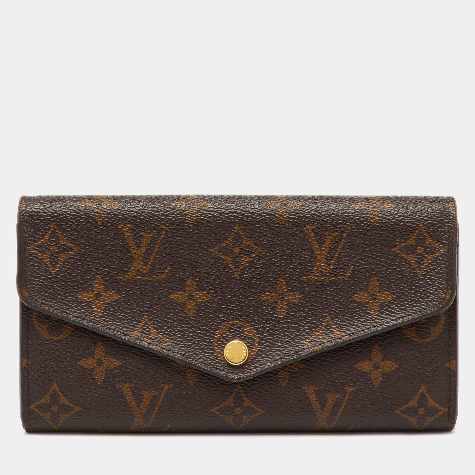 Pre Owned Louis Vuitton Monogram Canvas Sarah Wallet