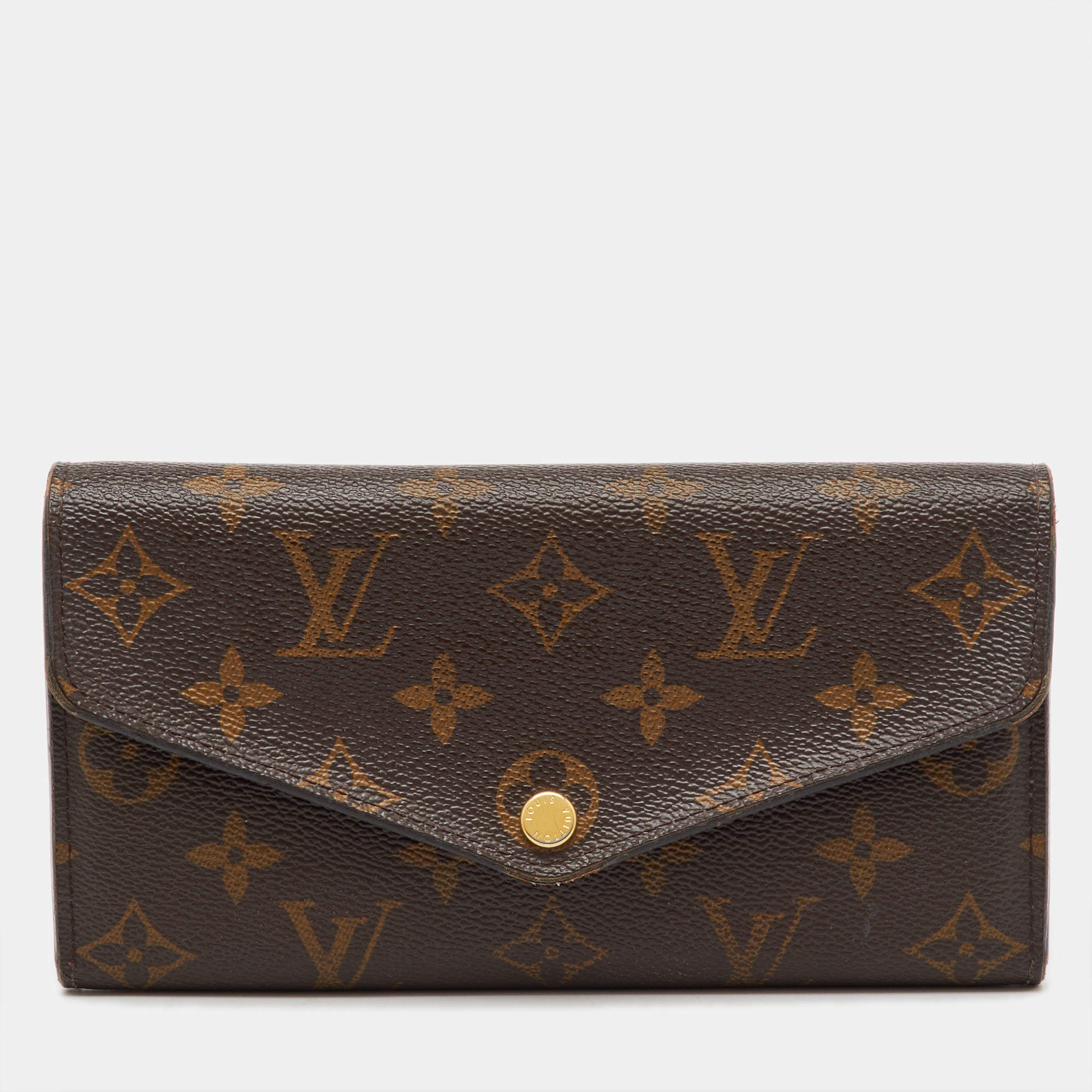 Pre Owned Louis Vuitton Monogram Canvas Sarah Wallet