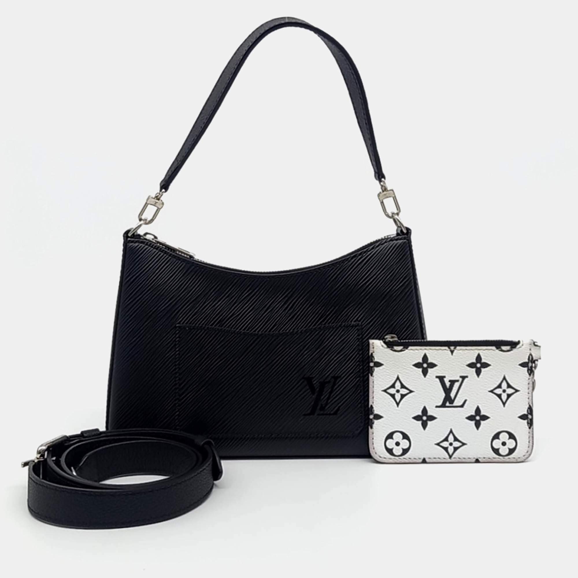 Pre Owned Louis Vuitton Black Epi Leather Epi Marel