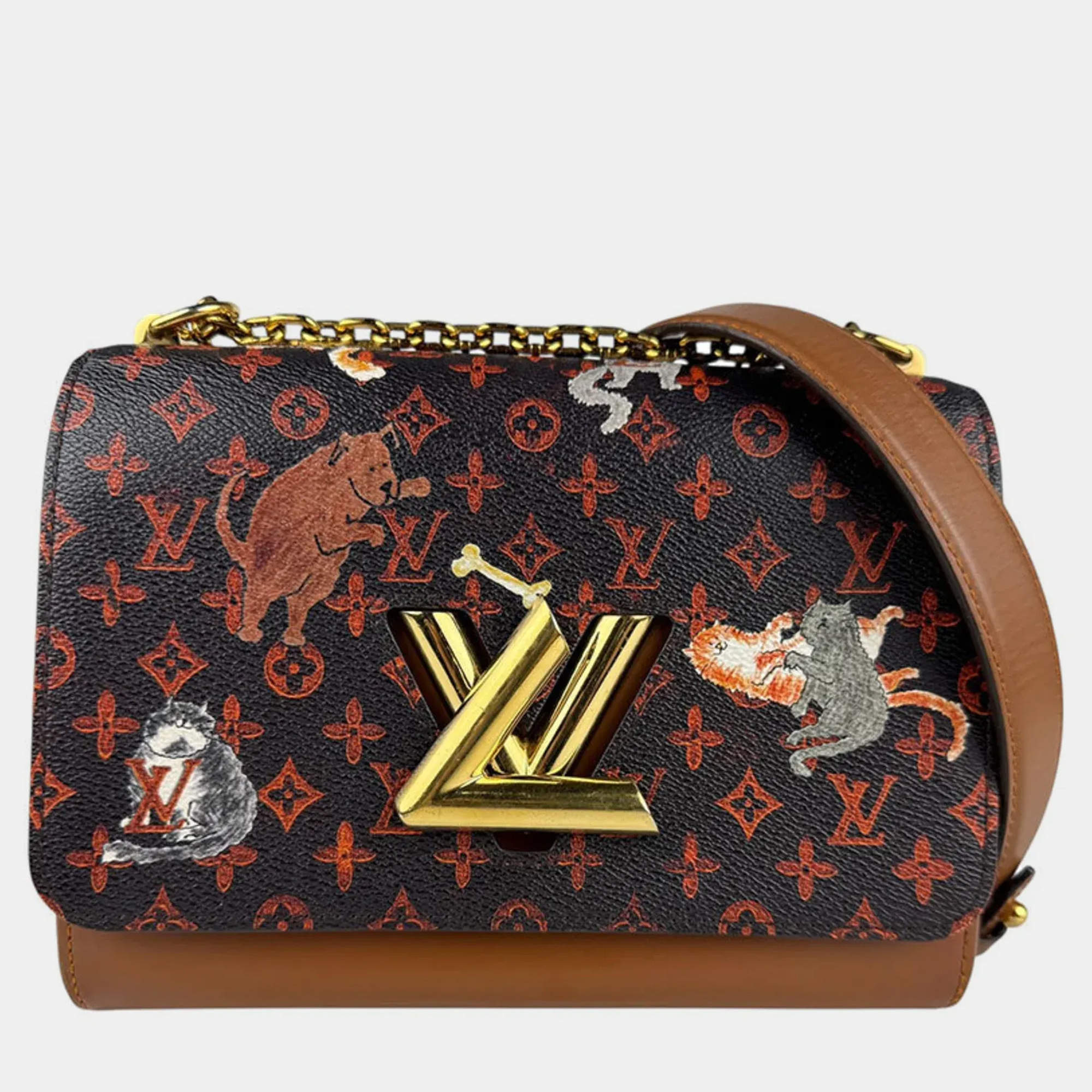 Pre Owned Louis Vuitton Catogram Monogram Coated Canvas Shoulder Bag
