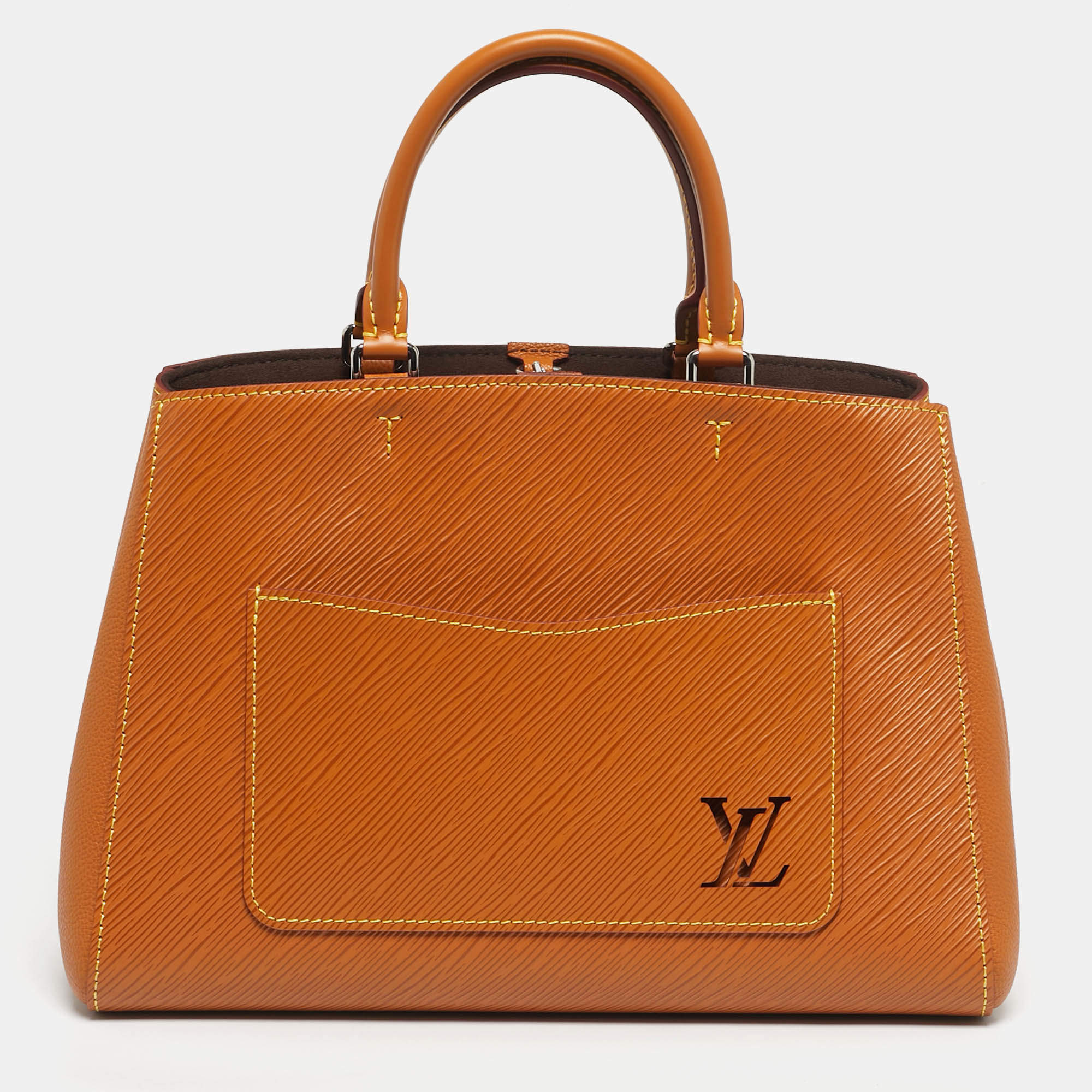 Pre Owned Louis Vuitton Gold Honey Epi Leather Maralle MM Bag