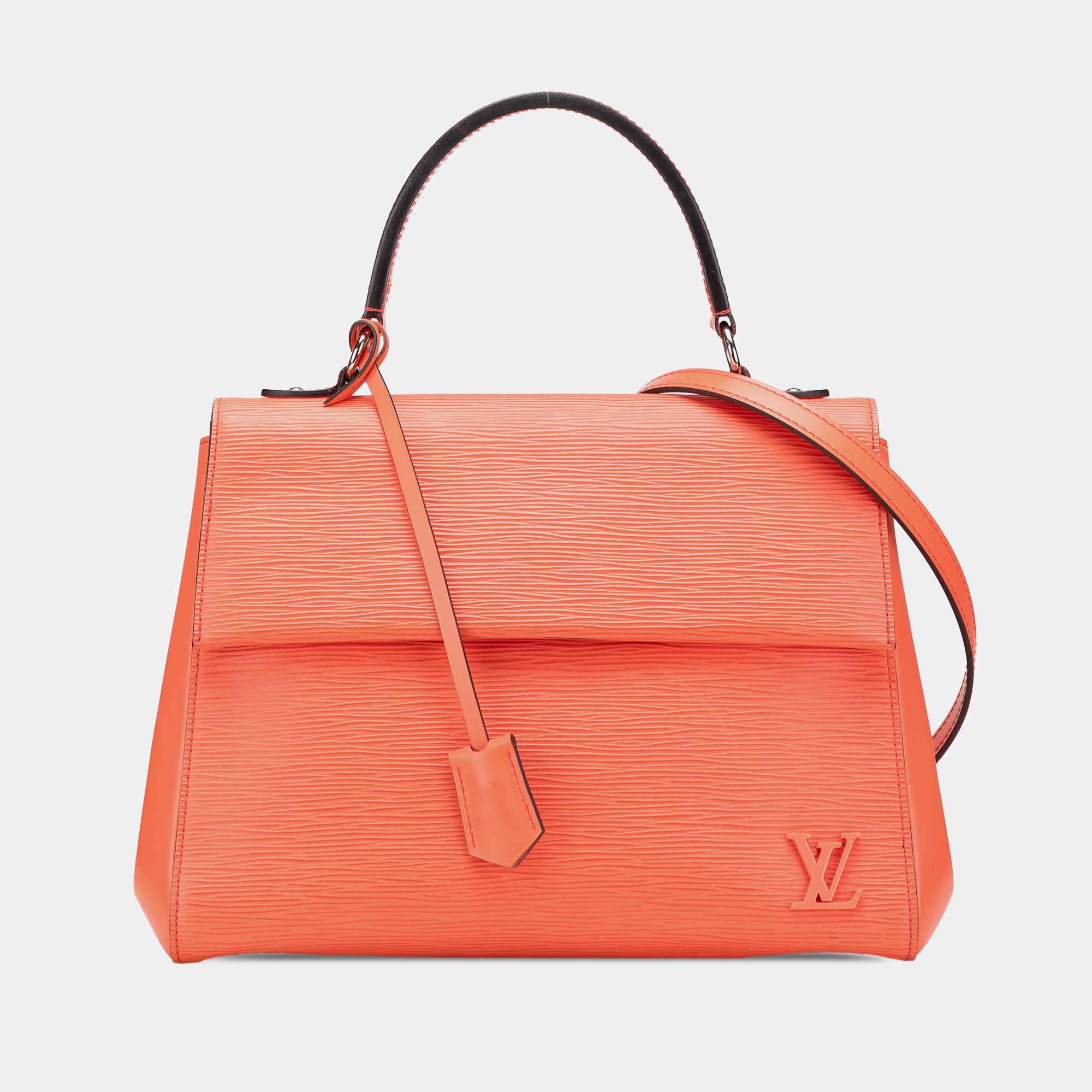 Pre Owned Louis Vuitton Orange Epi Cluny MM