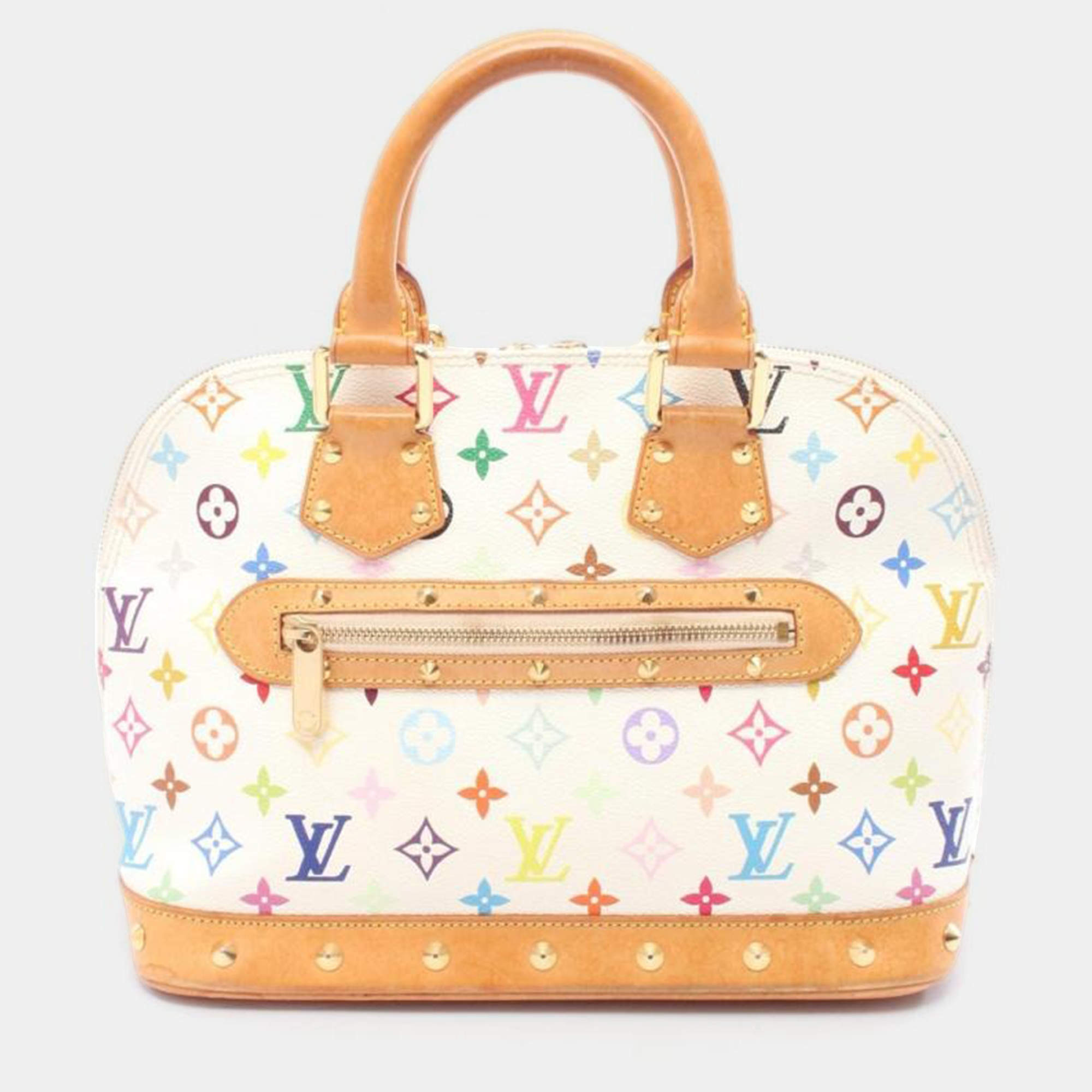 Pre Owned Louis Vuitton Alma Monogrammulticolor Blanc
