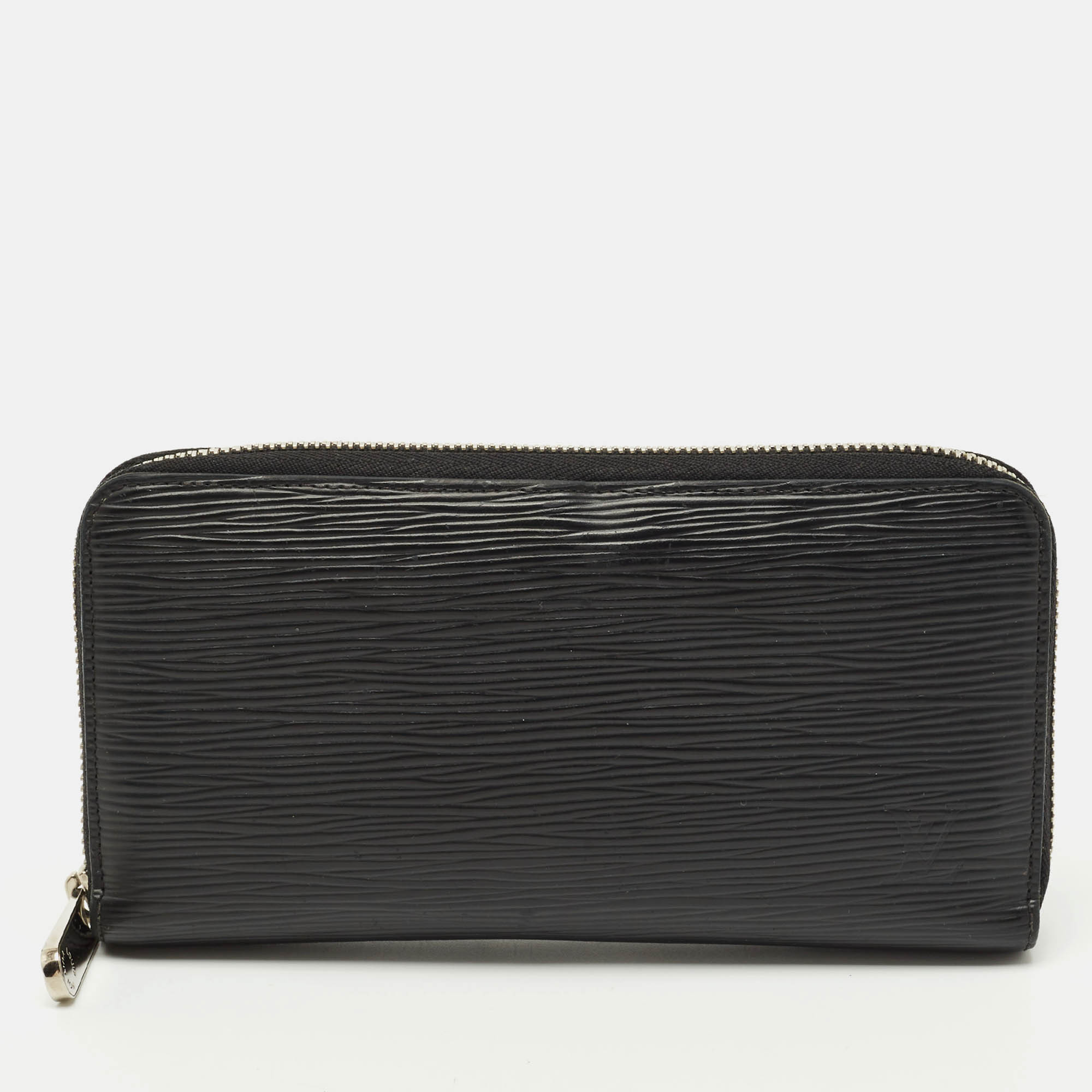 Pre Owned Louis Vuitton Black Epi Leather Zippy Wallet