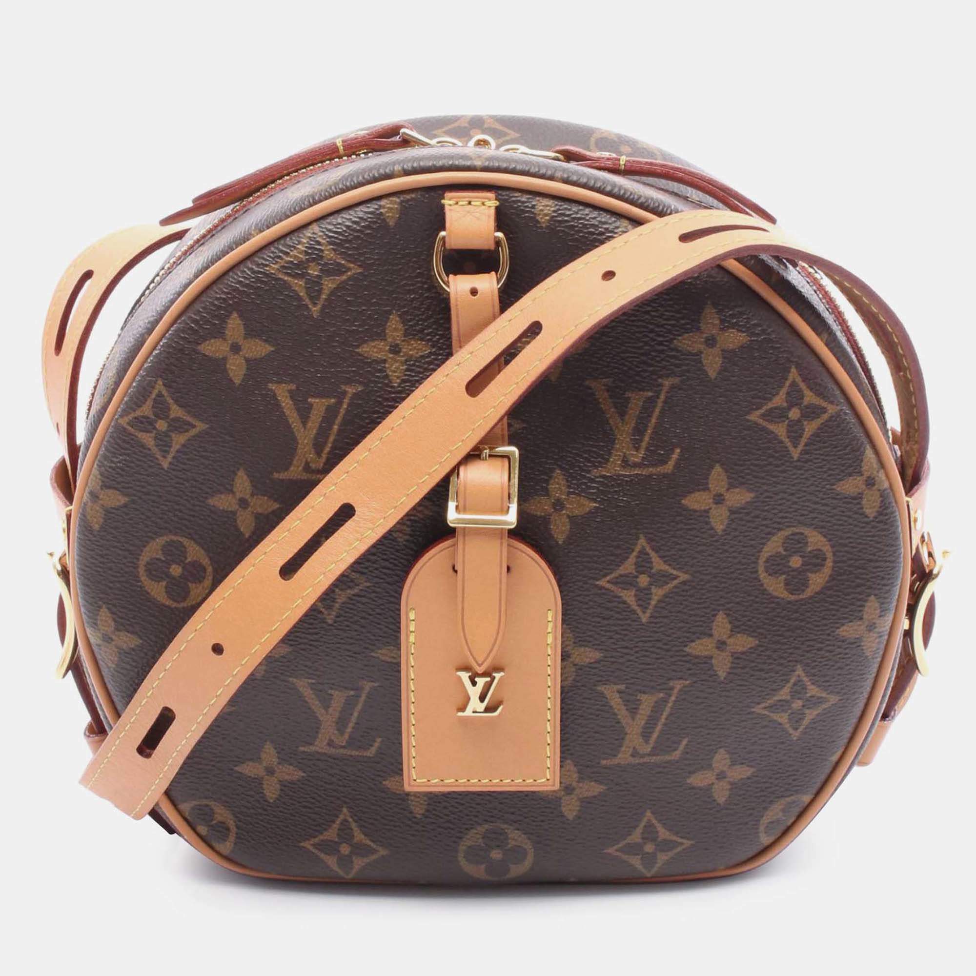 Pre Owned Louis Vuitton Brown Monogram Boite Chapeaux Souple MM