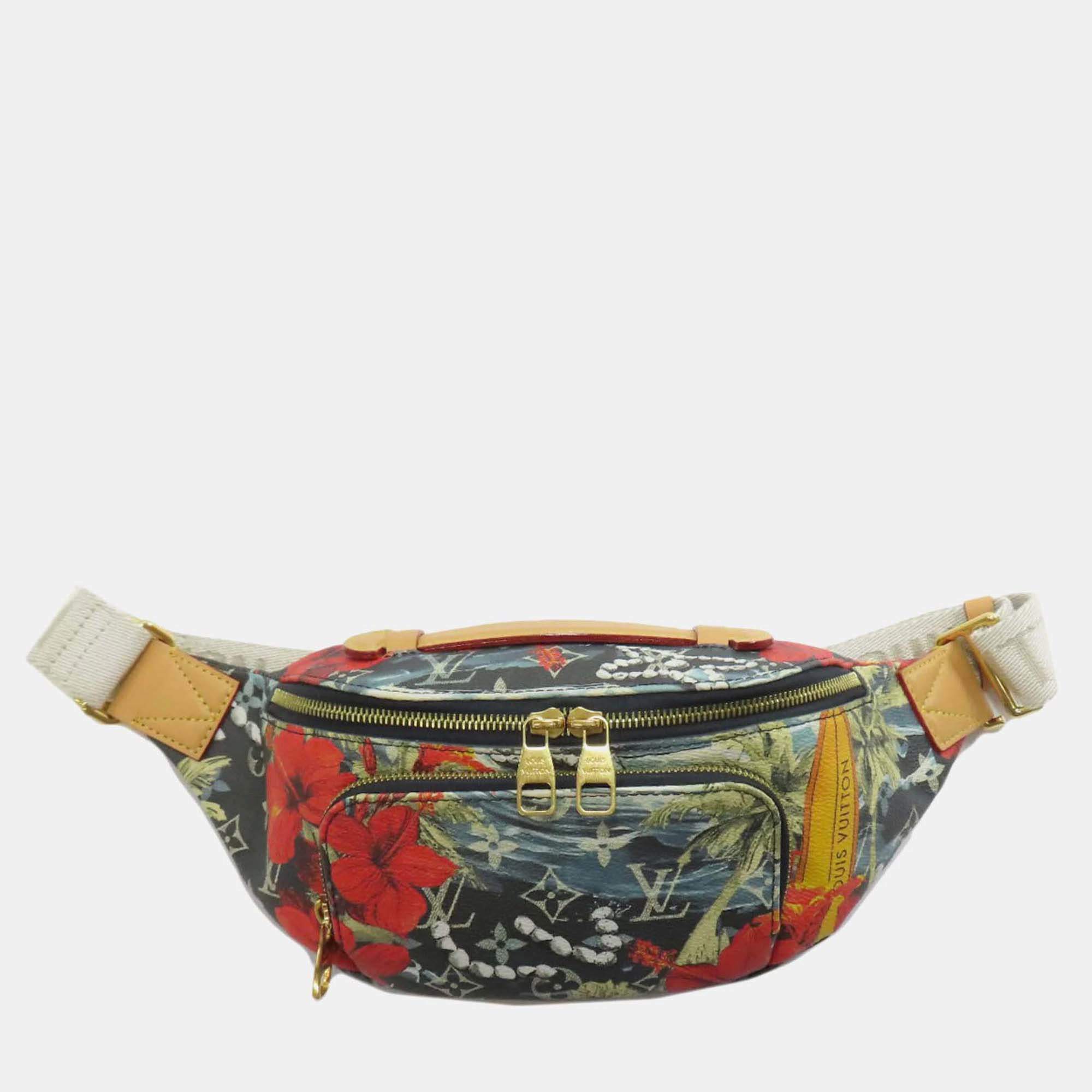 Pre Owned Louis Vuitton Surfing Rush Multicolor Monogram Coated Canvas Bum Bag