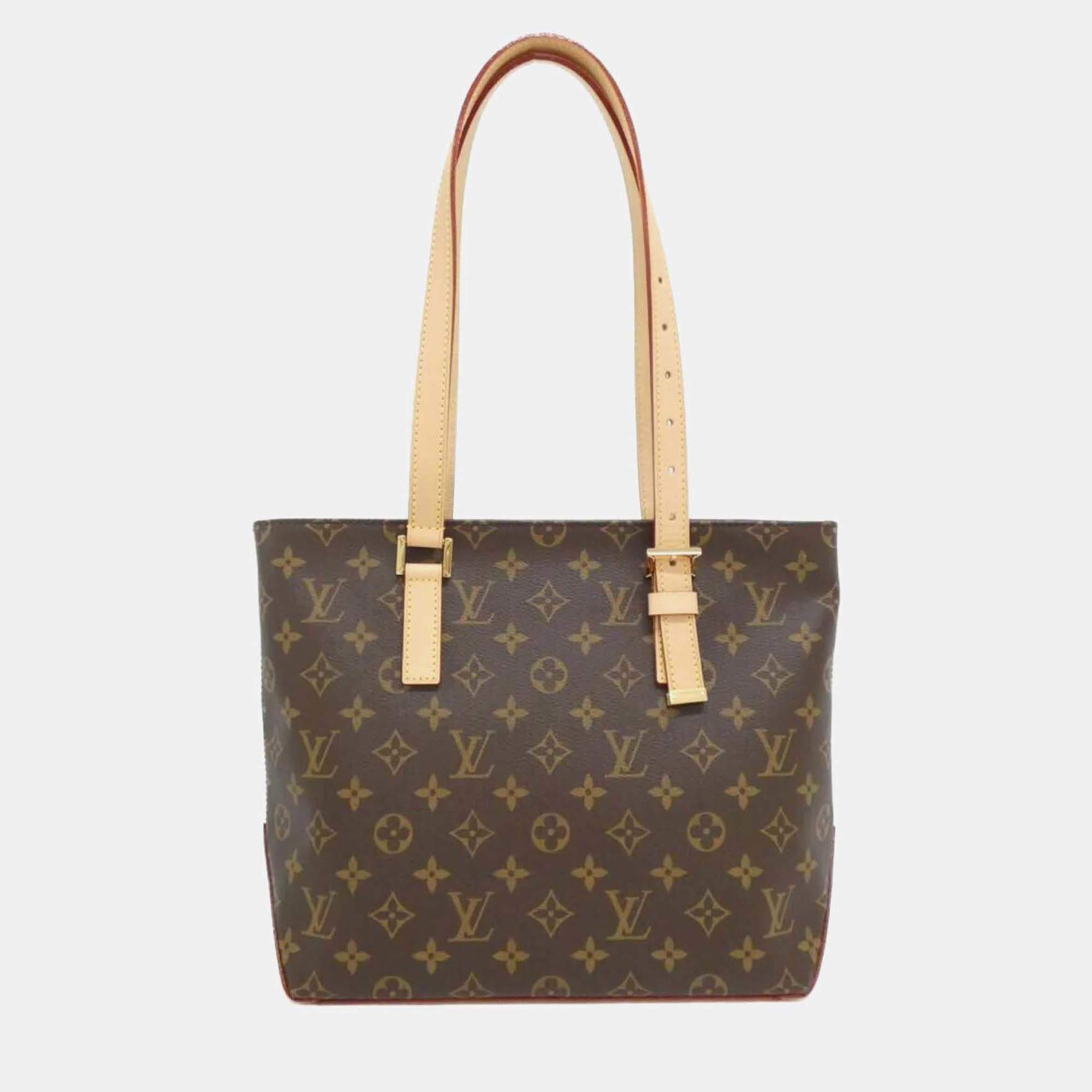 Pre Owned Louis Vuitton Piano Brown Monogram Canvas Shoulder Bag
