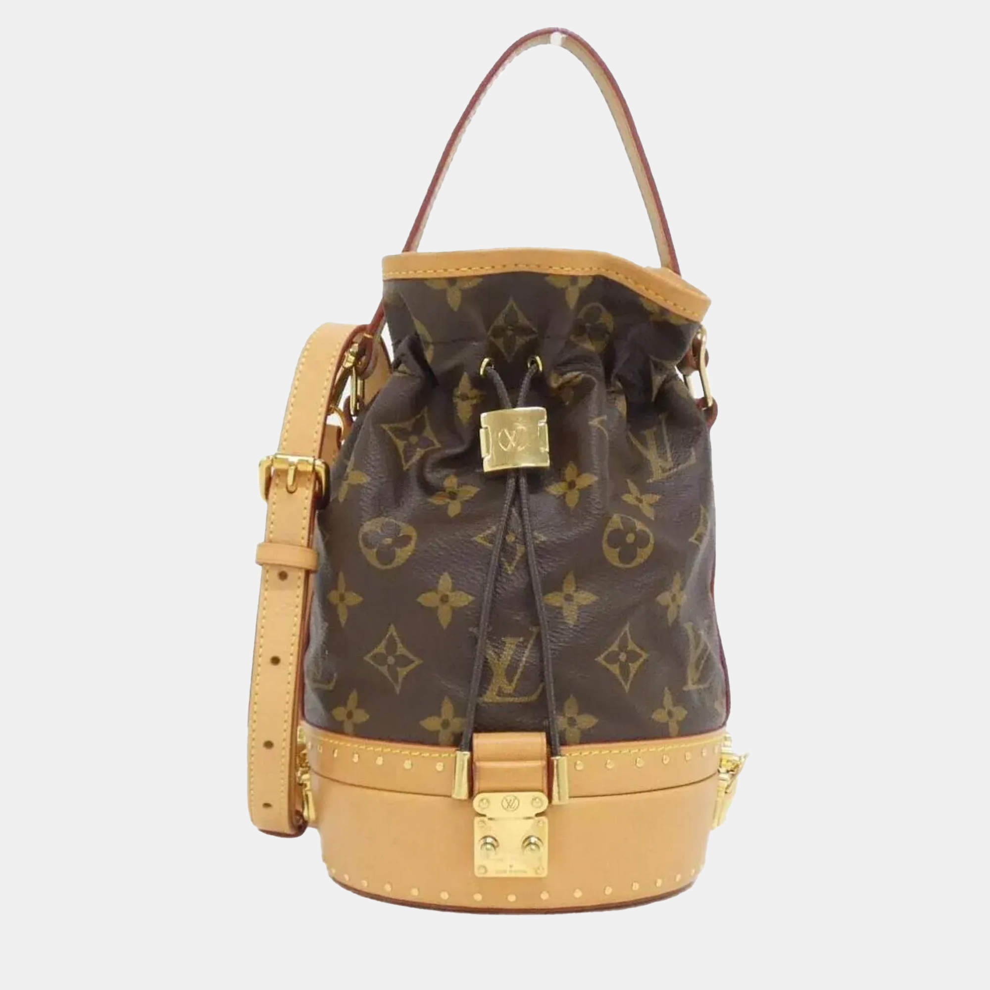 Pre Owned Louis Vuitton Monogram Petite Noe Trunk Handbag