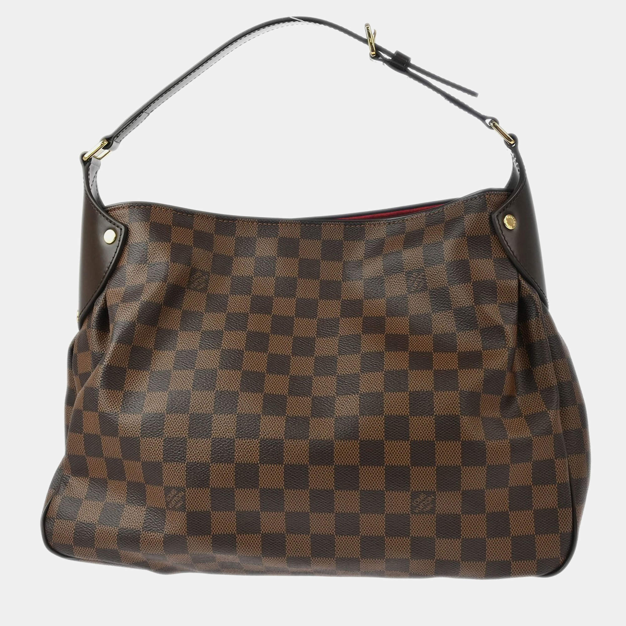 Pre Owned Louis Vuitton Reggia Damier Ebene Canvas Shoulder Bag