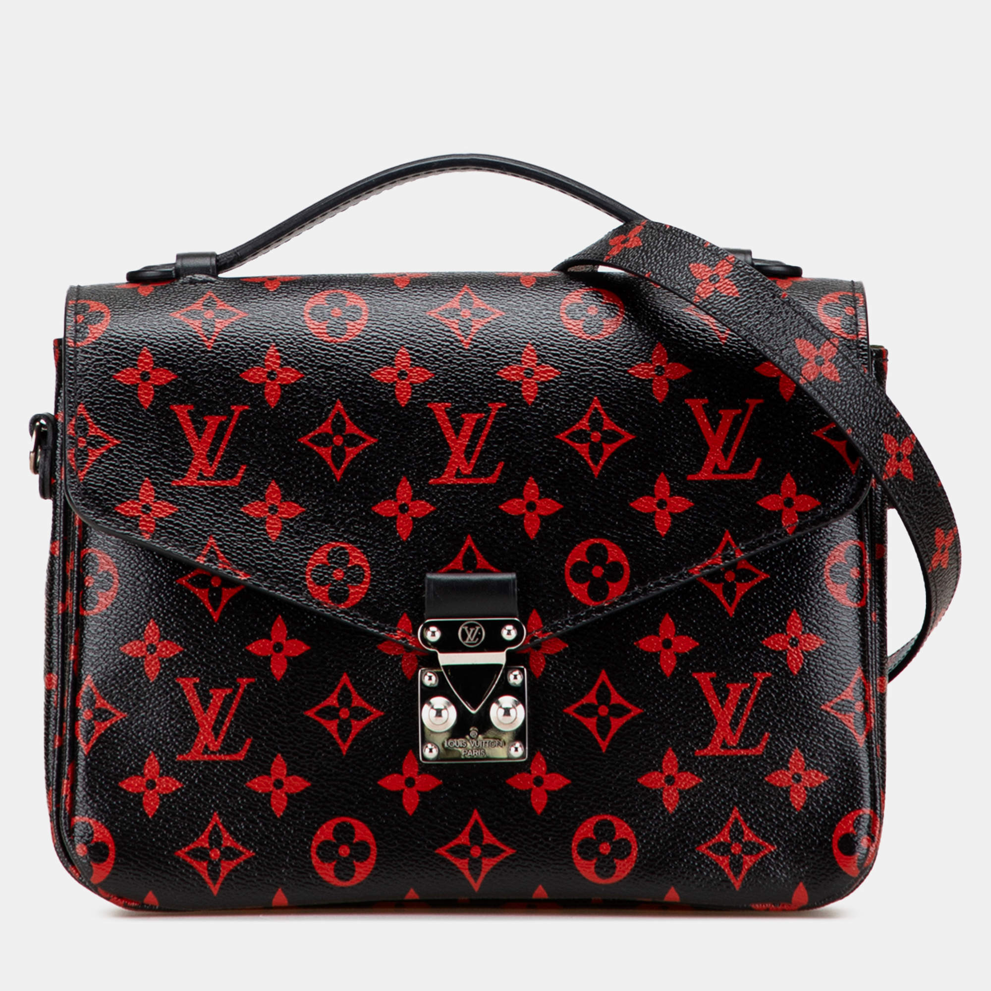 Pre Owned Louis Vuitton Black Monogram Infrarouge Pochette Metis