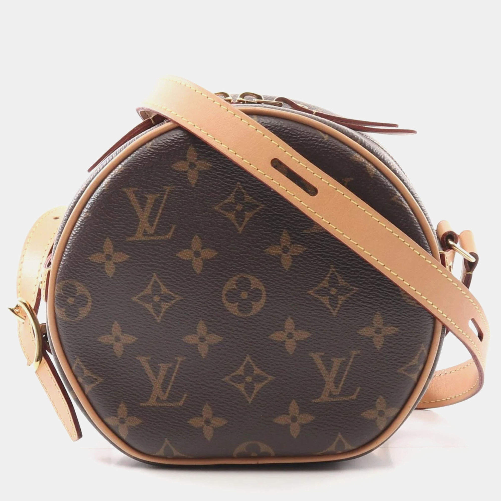 Pre Owned Louis Vuitton Boite Chapeau Souple PM Brown Monogram Coated Canvas Shoulder Bag