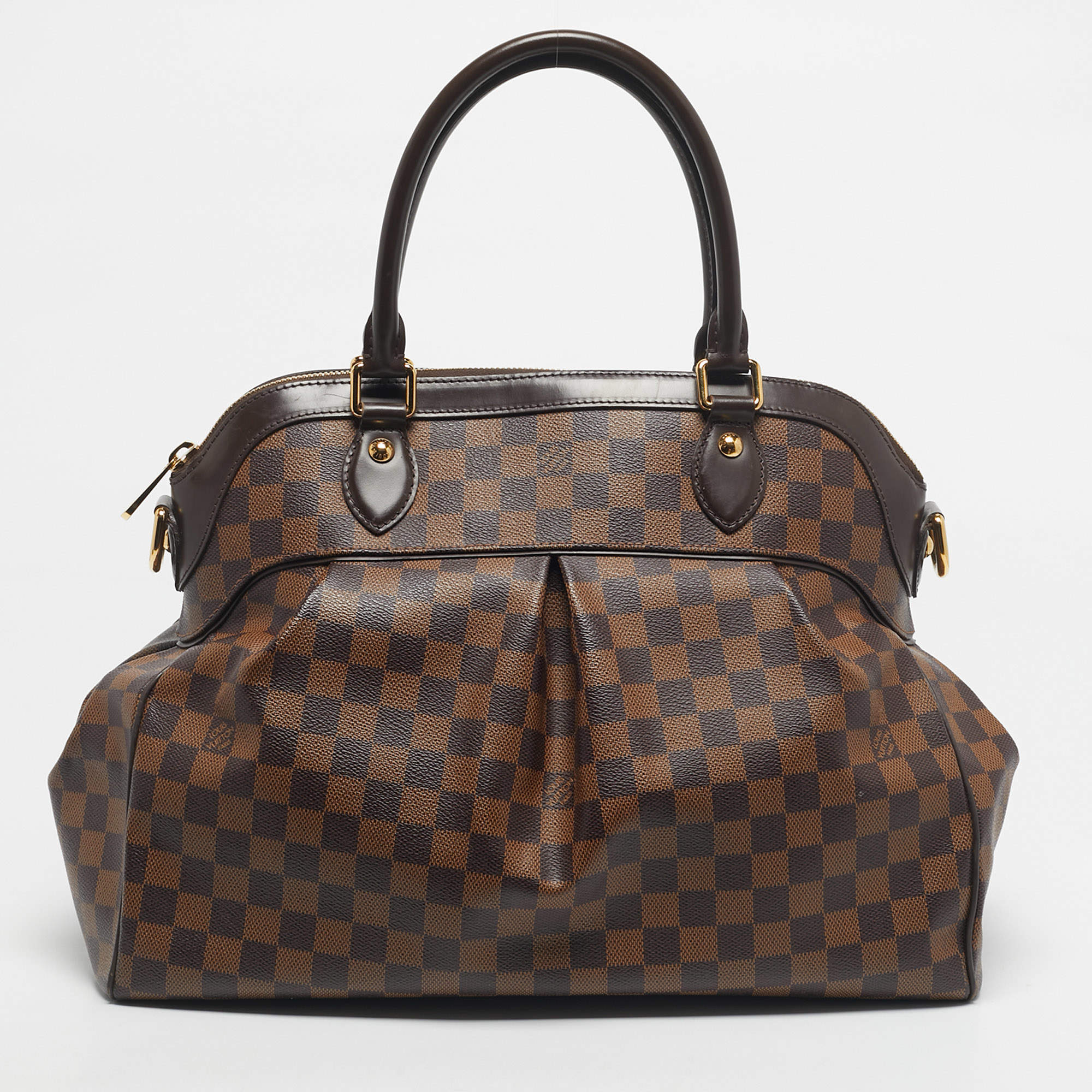 Pre Owned Louis Vuitton Damier Ebene Canvas Trevi GM Bag