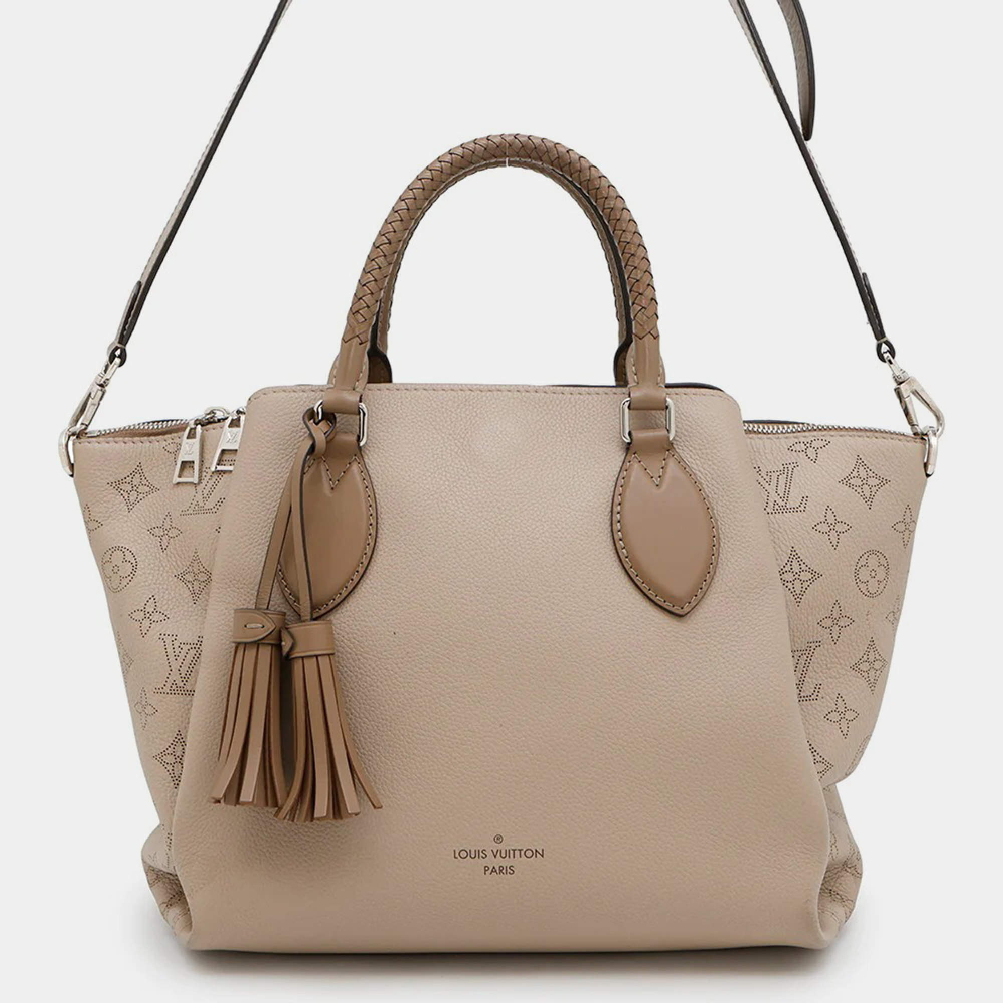 Pre Owned Louis Vuitton Omea Galet/Brown Monogram Mahina