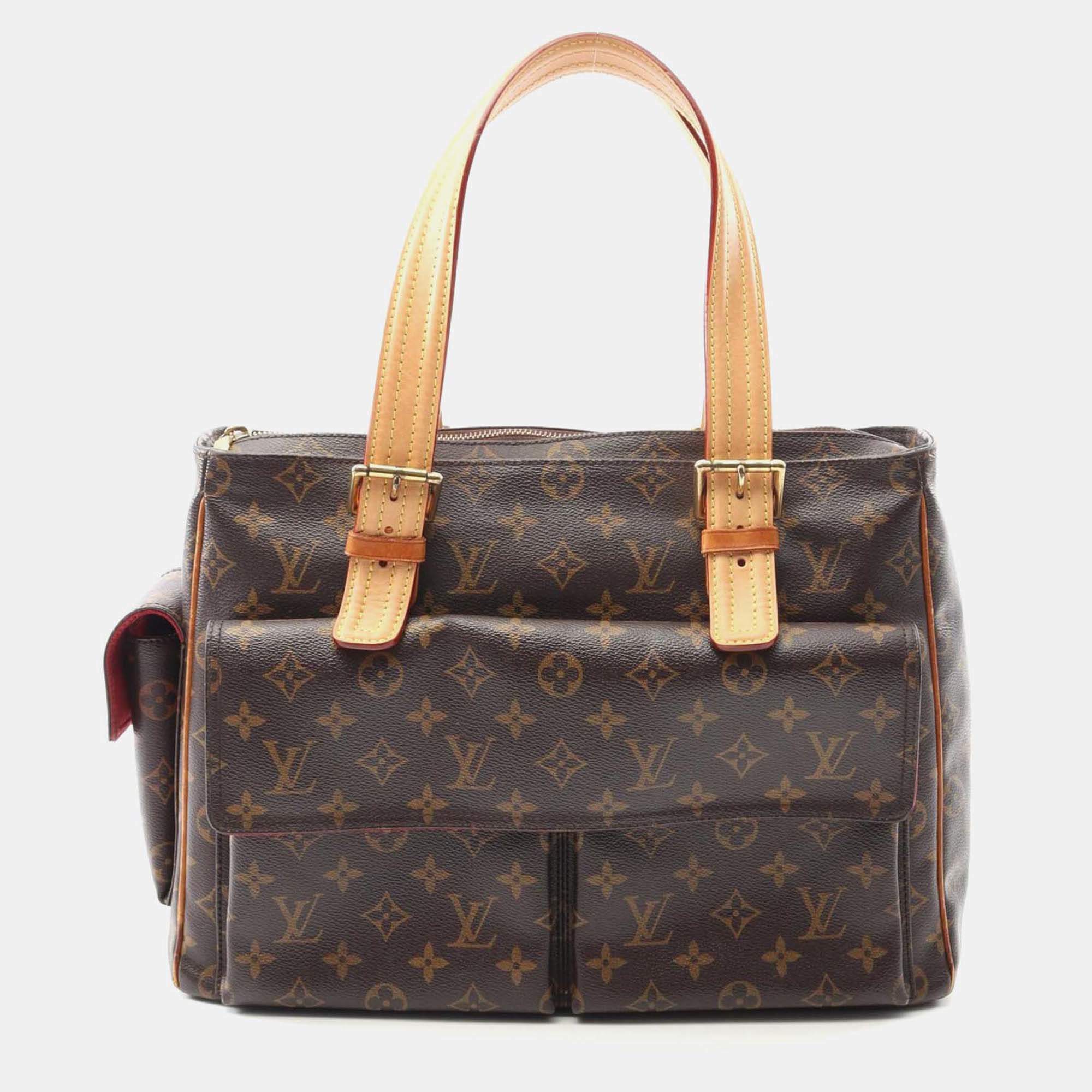 Pre Owned Louis Vuitton  Multipli-Cite Brown Monogram Canvas Shoulder Bag