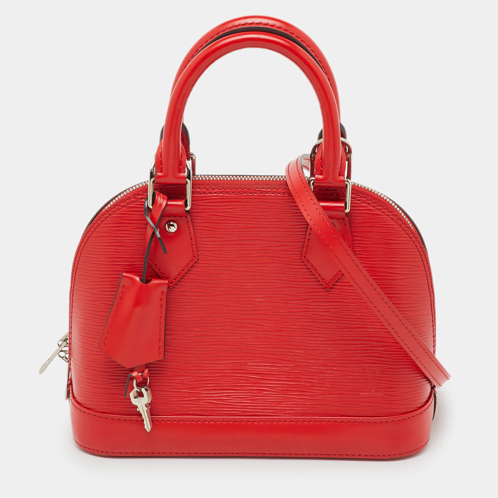 Pre Owned Louis Vuitton Piment Epi Leather Alma BB Bag