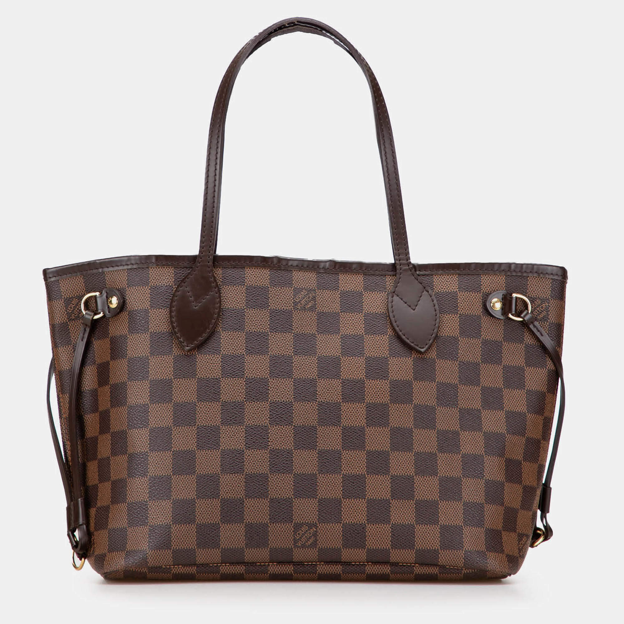 Pre Owned Louis Vuitton Brown Damier Ebene Neverfull PM