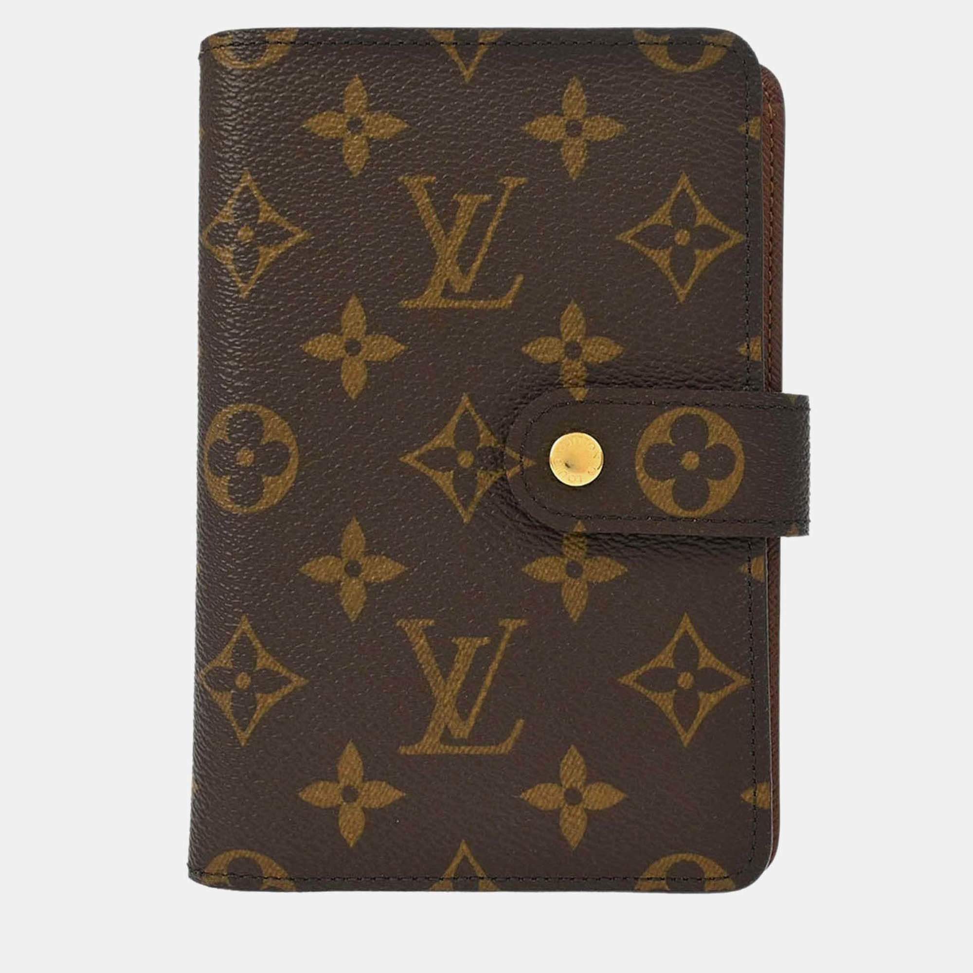 Pre Owned Louis Vuitton Porte Papier Monogram Canvas Wallet