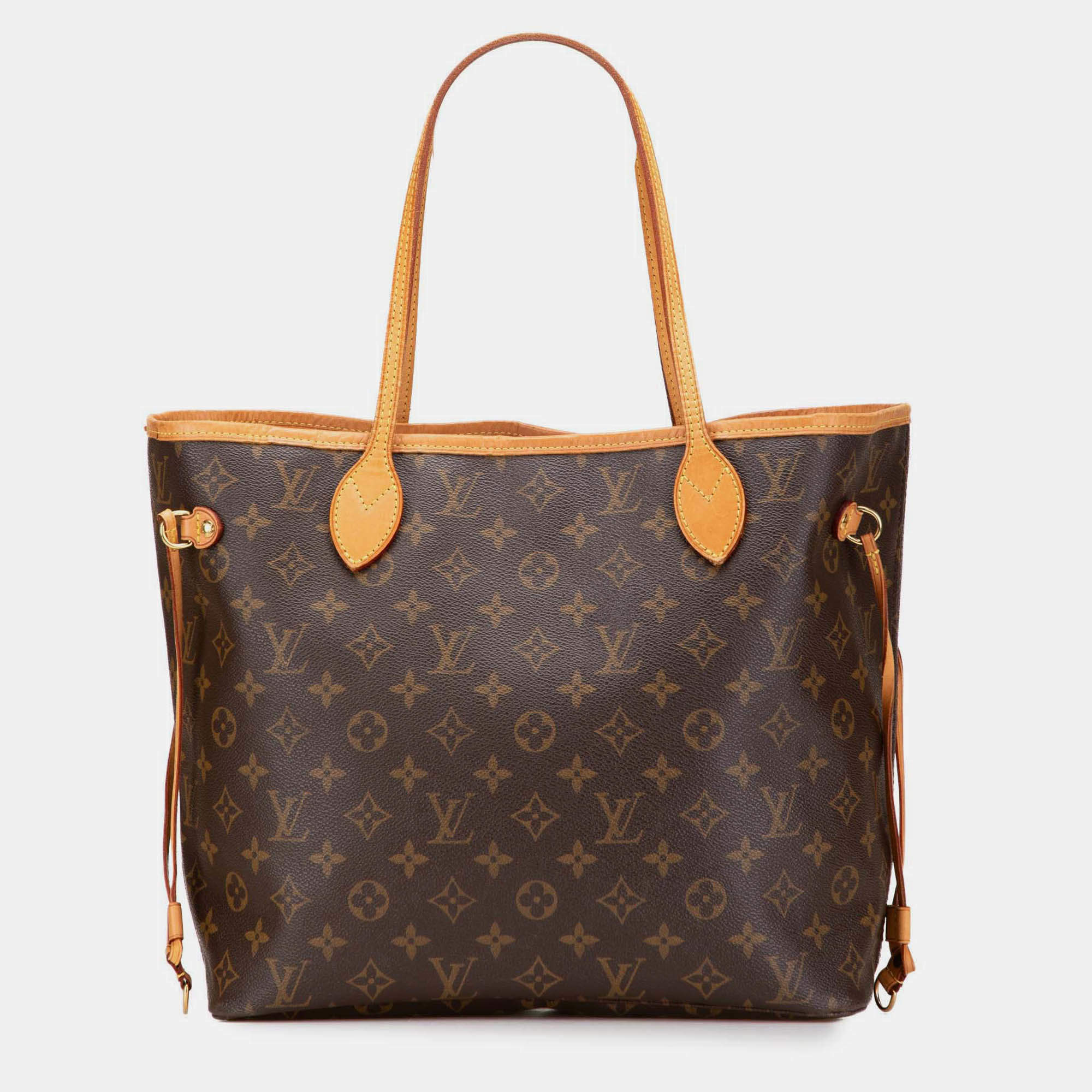 Pre Owned Louis Vuitton Brown Monogram Neverfull MM