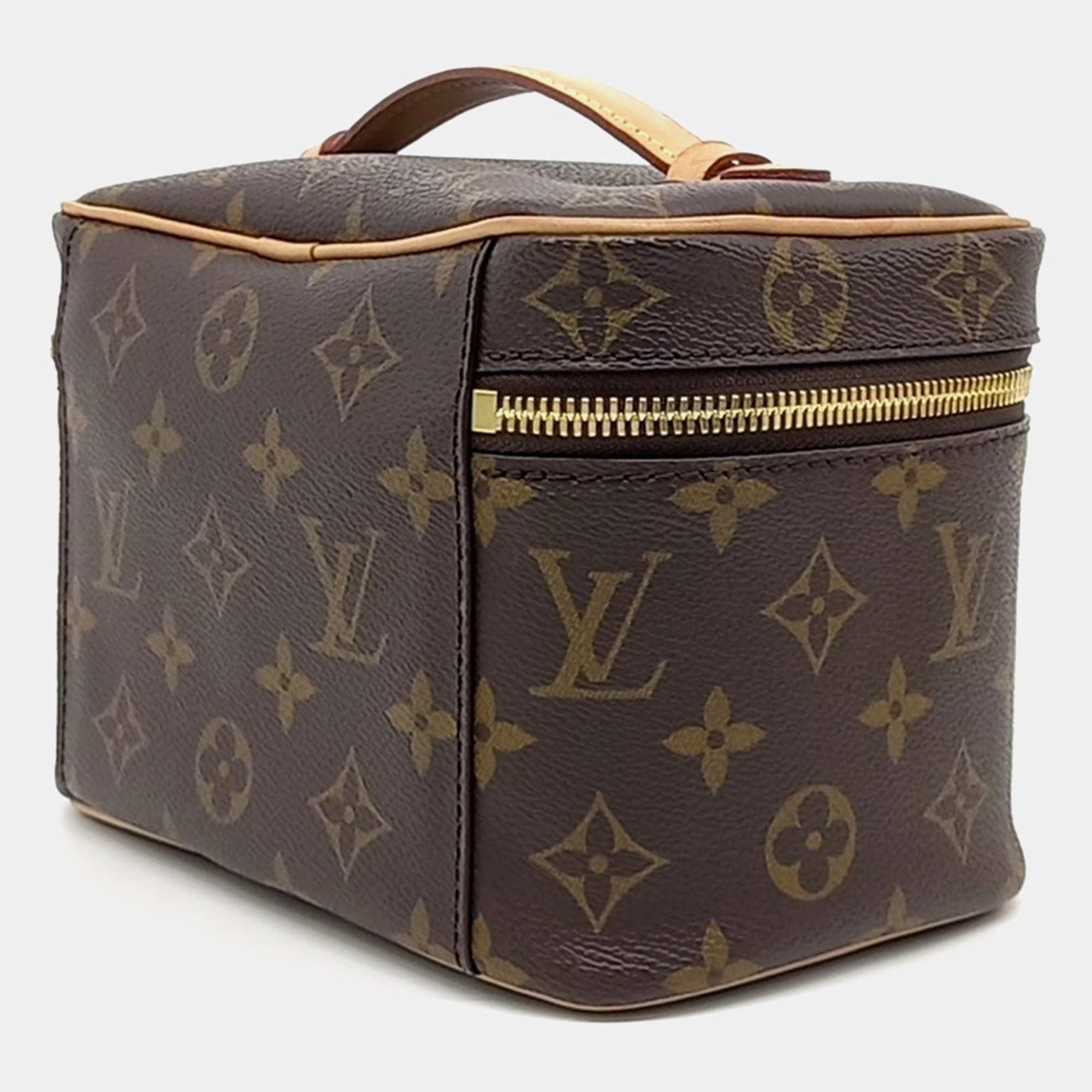 Pre Owned Louis Vuitton Brown Canvas Nice Mini