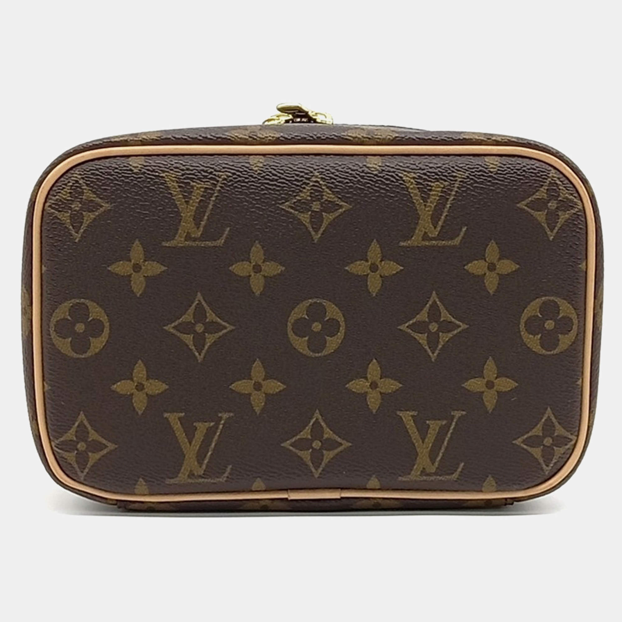 Pre Owned Louis Vuitton Brown Canvas Nice Mini