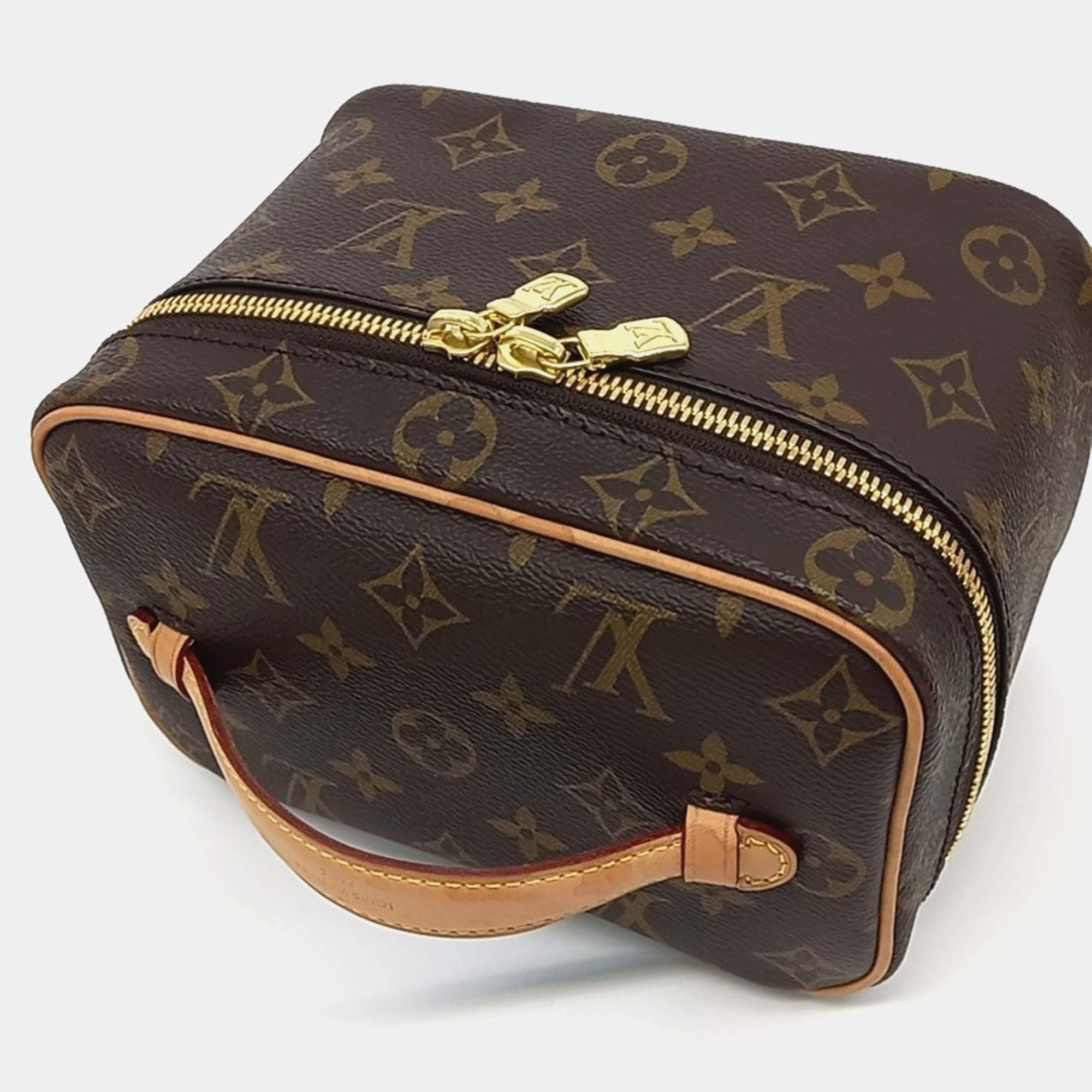 Pre Owned Louis Vuitton Brown Canvas Nice Mini