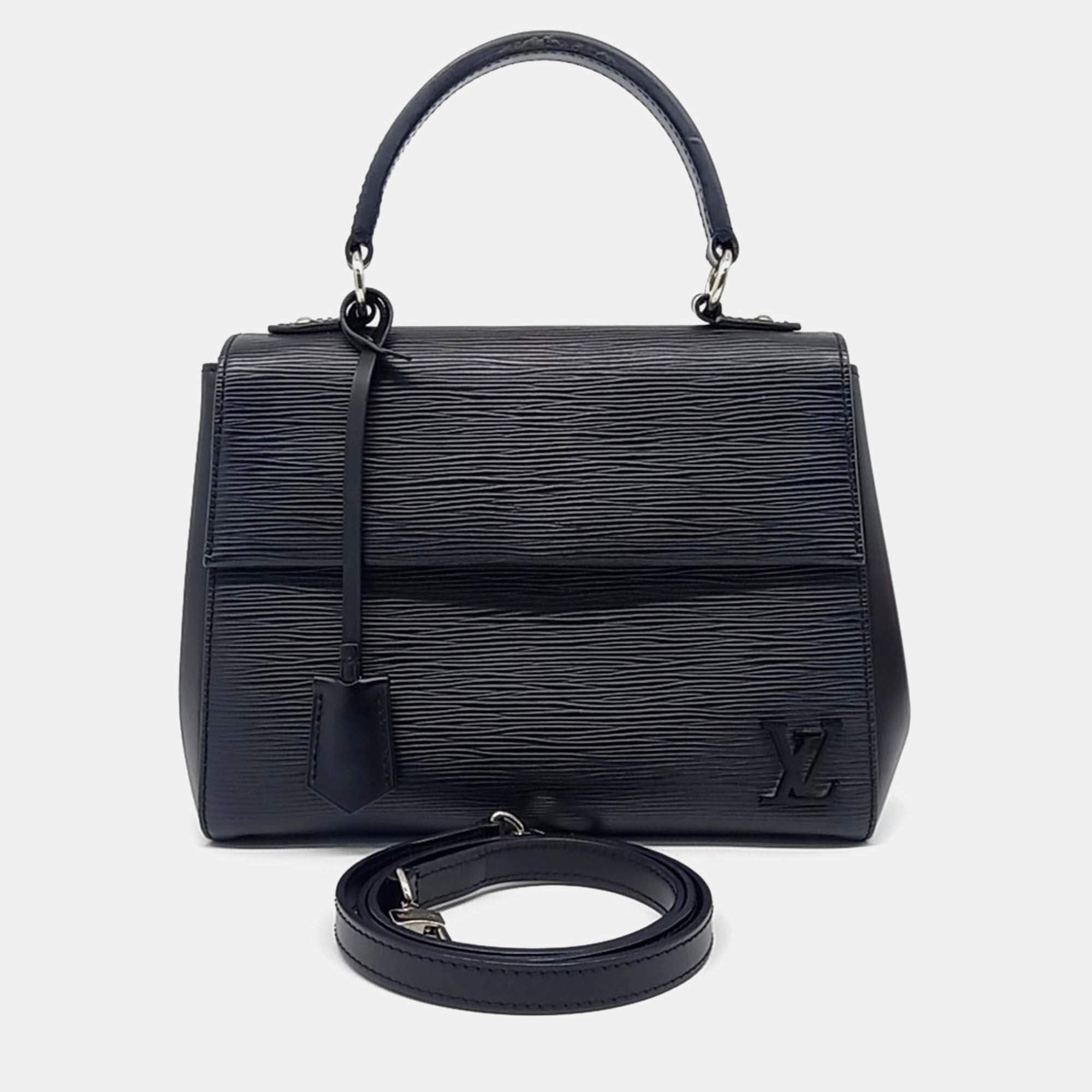 Pre Owned Louis Vuitton Black Epi Leather Clooney BB