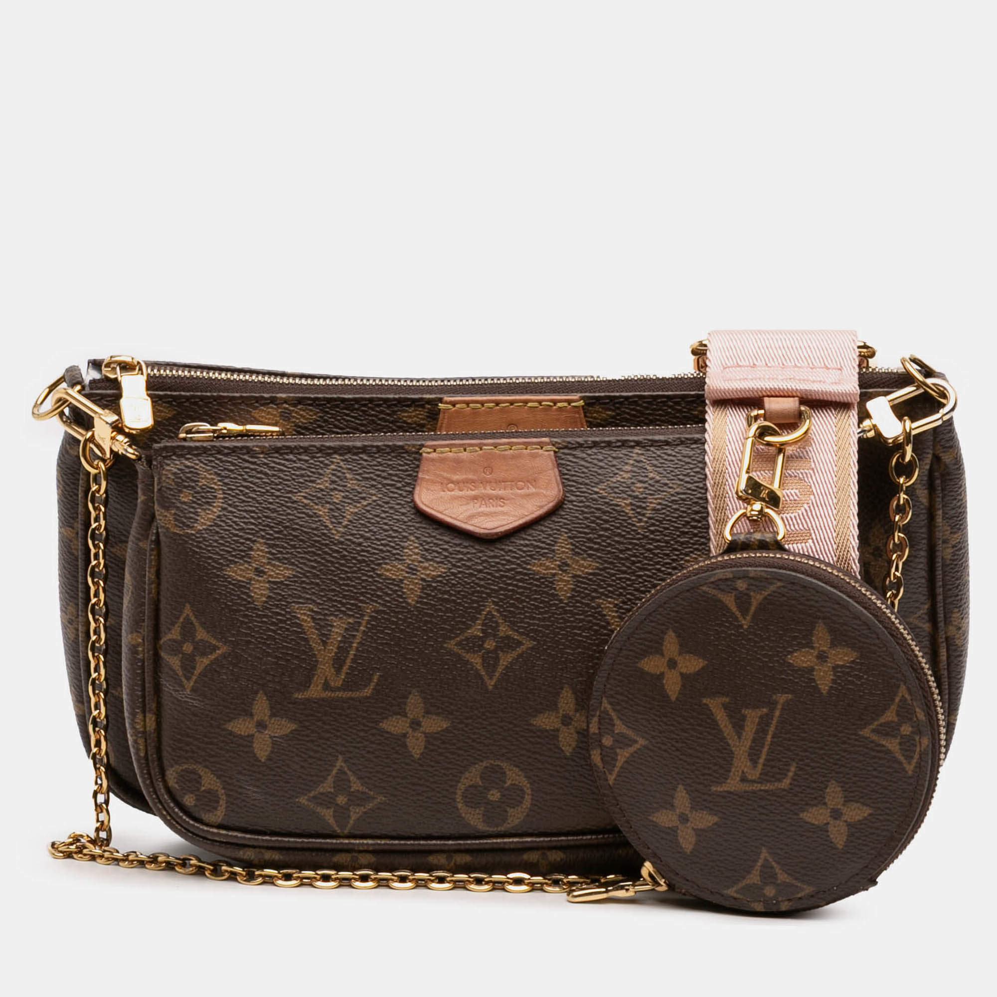 Pre Owned Louis Vuitton Brown Monogram Multi Pochette Accessoires