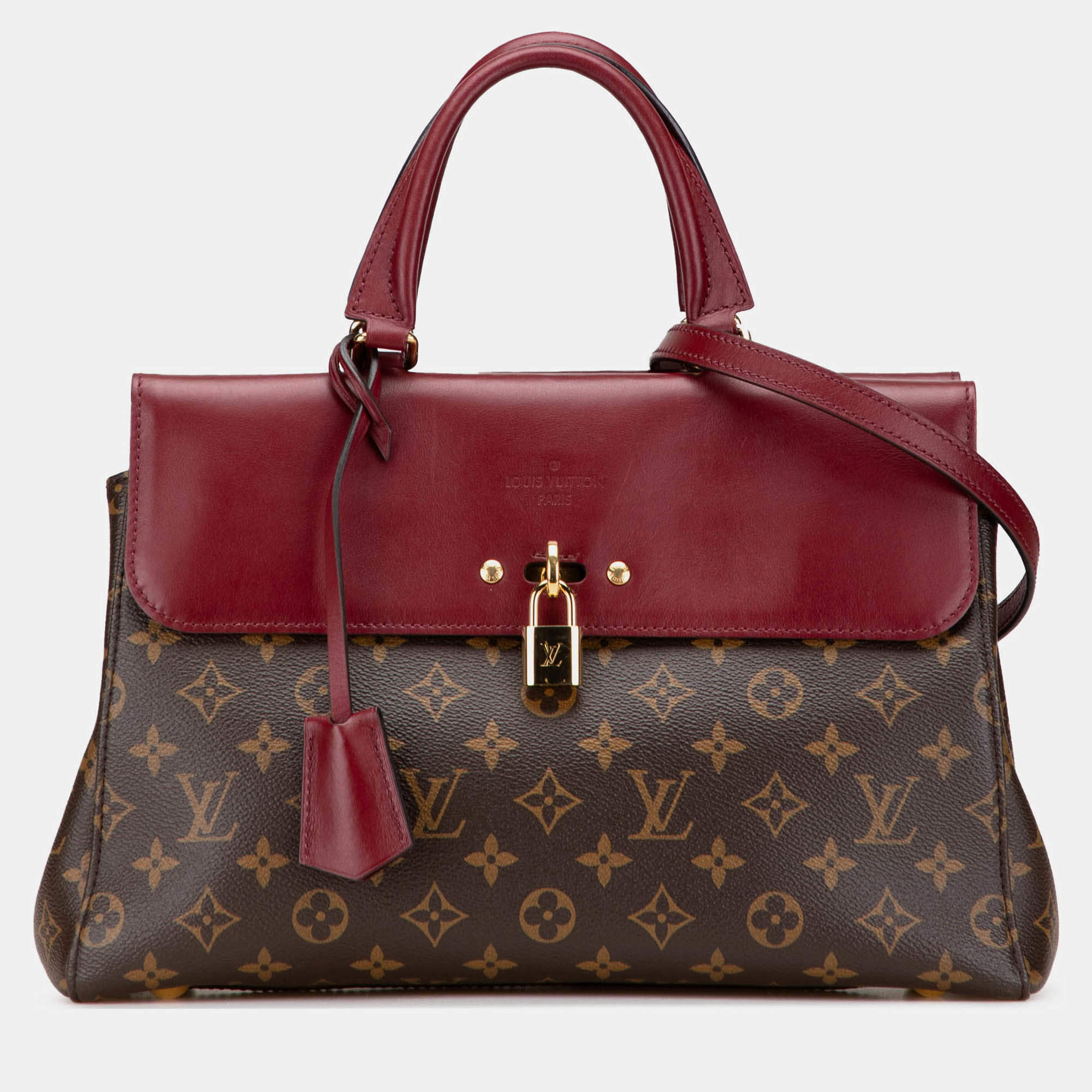 Pre Owned Louis Vuitton Brown/Red Monogram Venus