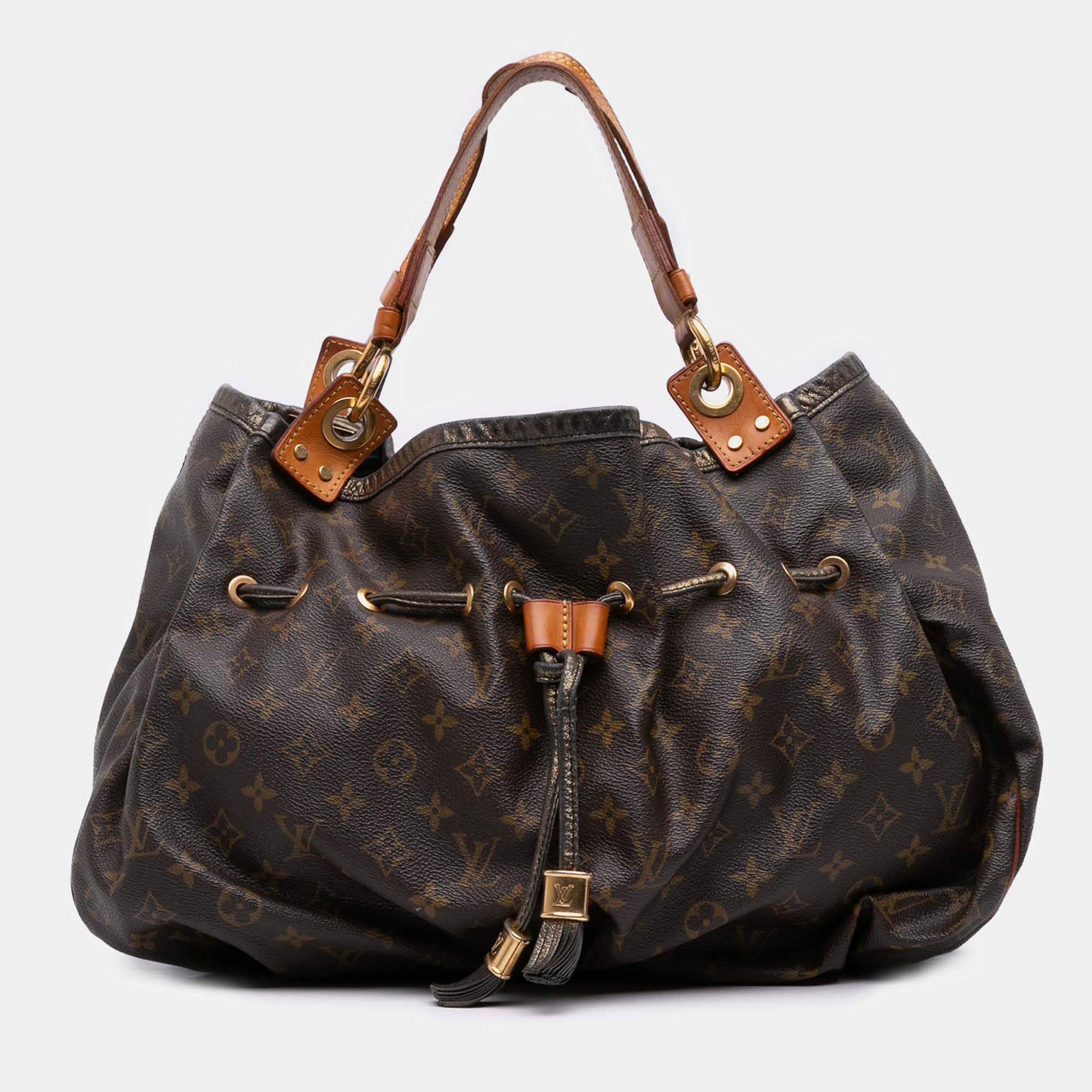 Pre Owned Louis Vuitton Brown Monogram Irene