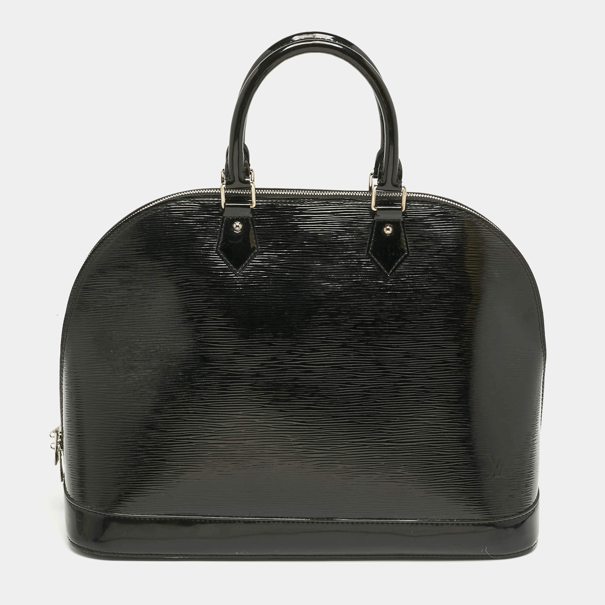 Pre Owned Louis Vuitton Black Electric Epi Leather Alma GM Bag
