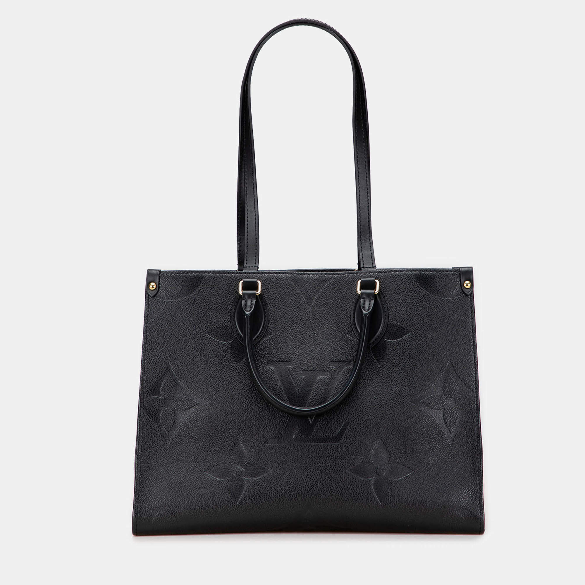 Pre Owned Louis Vuitton Black Monogram Empreinte Onthego MM