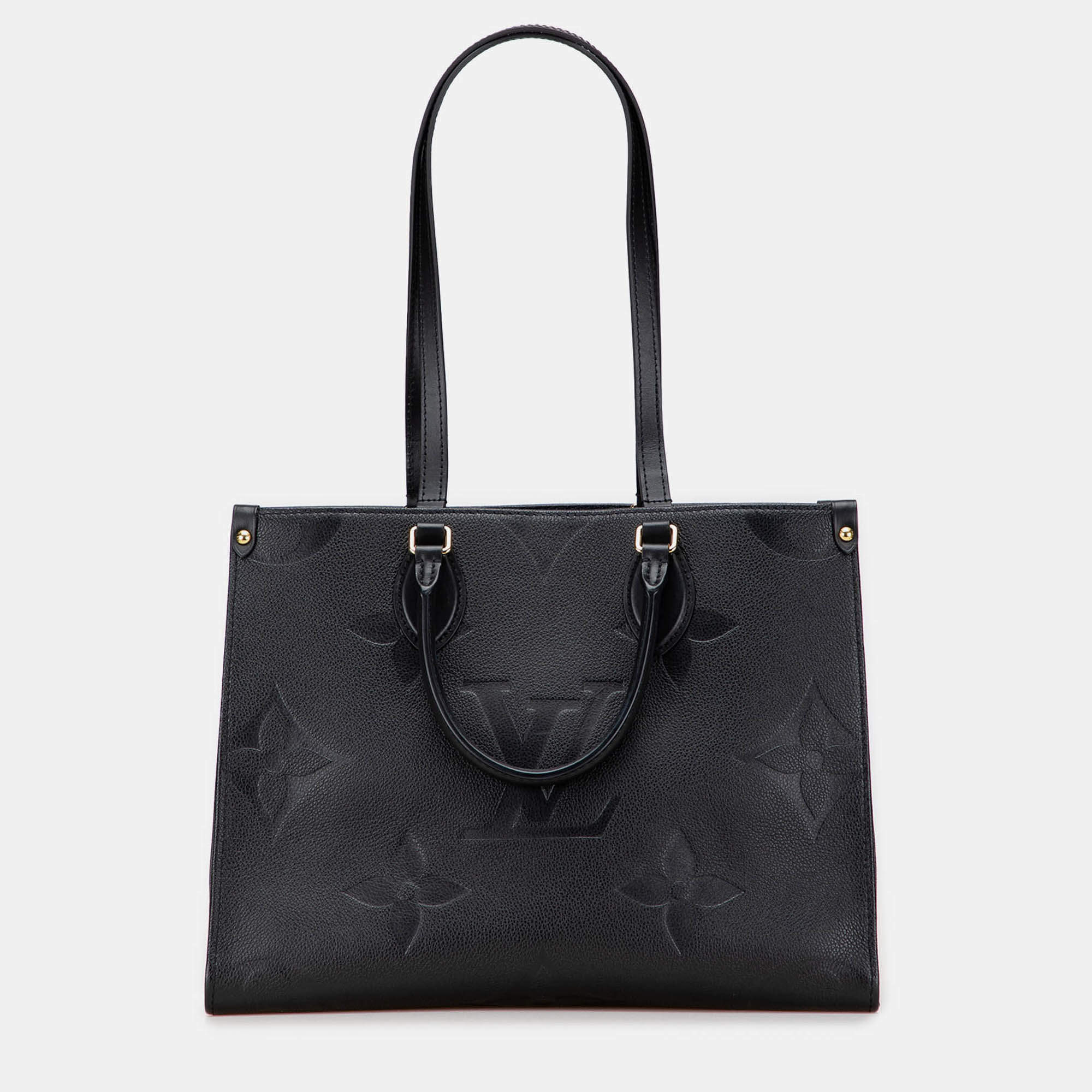 Pre Owned Louis Vuitton Black Monogram Empreinte Onthego MM