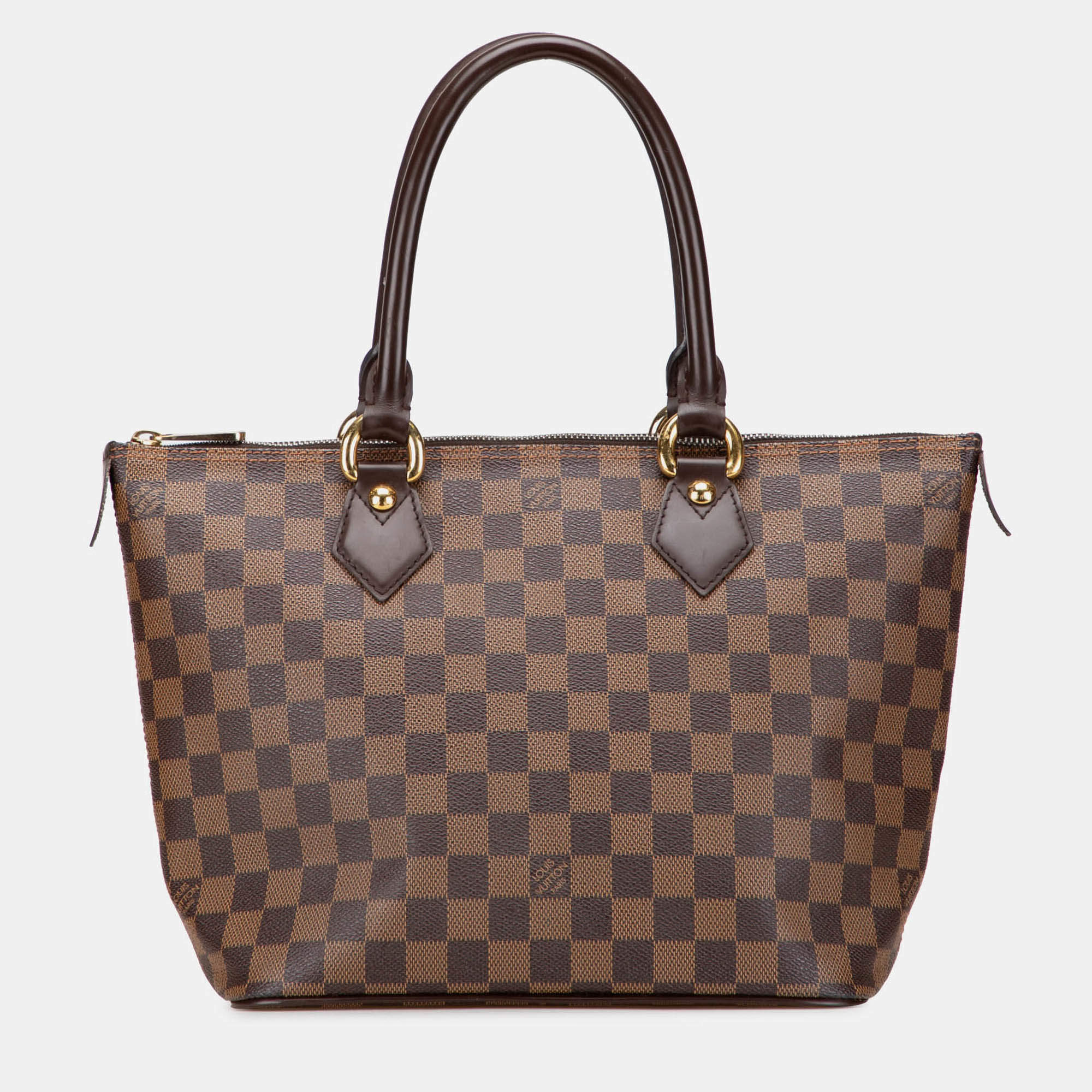 Pre Owned Louis Vuitton Brown Damier Ebene Saleya PM