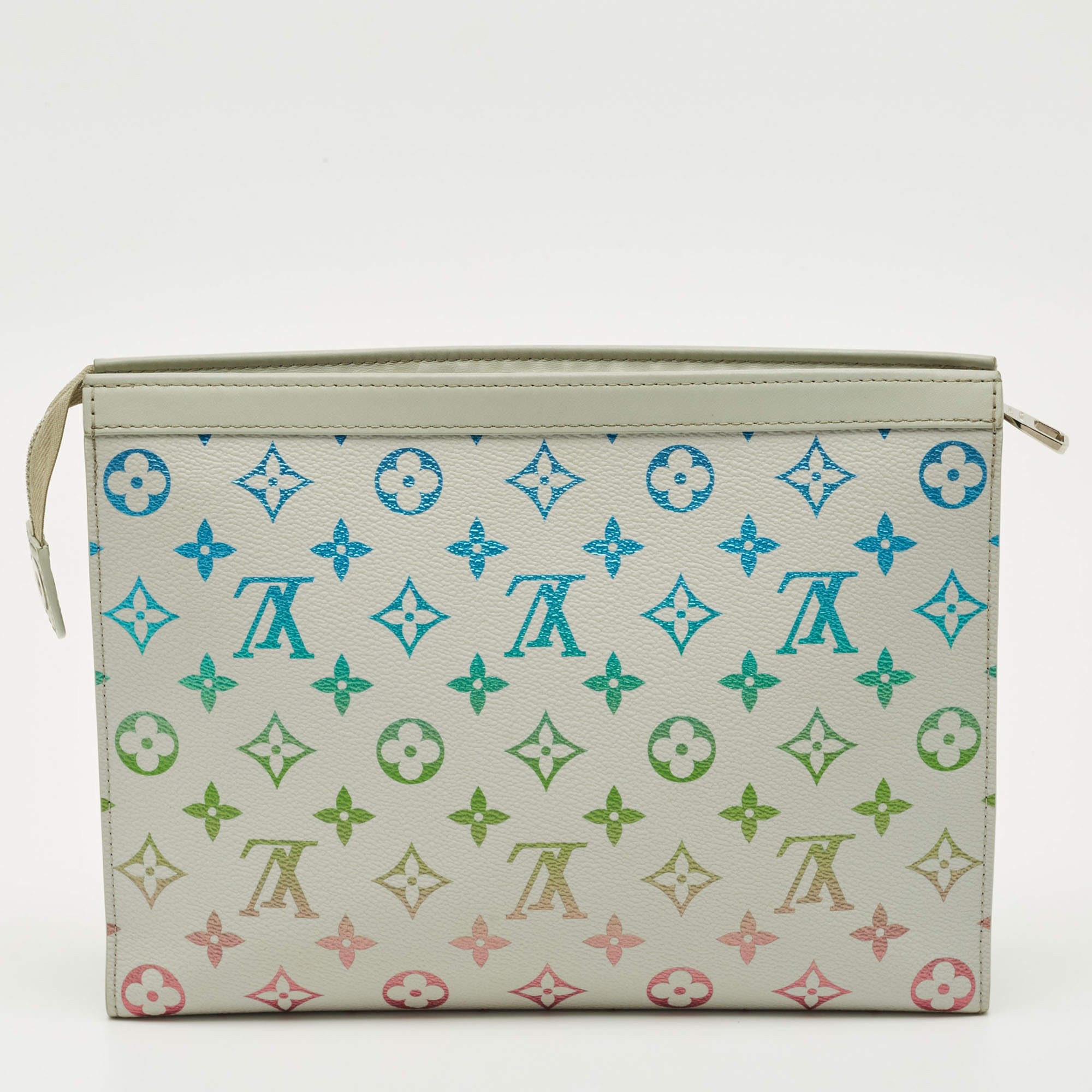 Pre Owned Louis Vuitton Gradient Grey Monogram Canvas Pochette Voyage MM