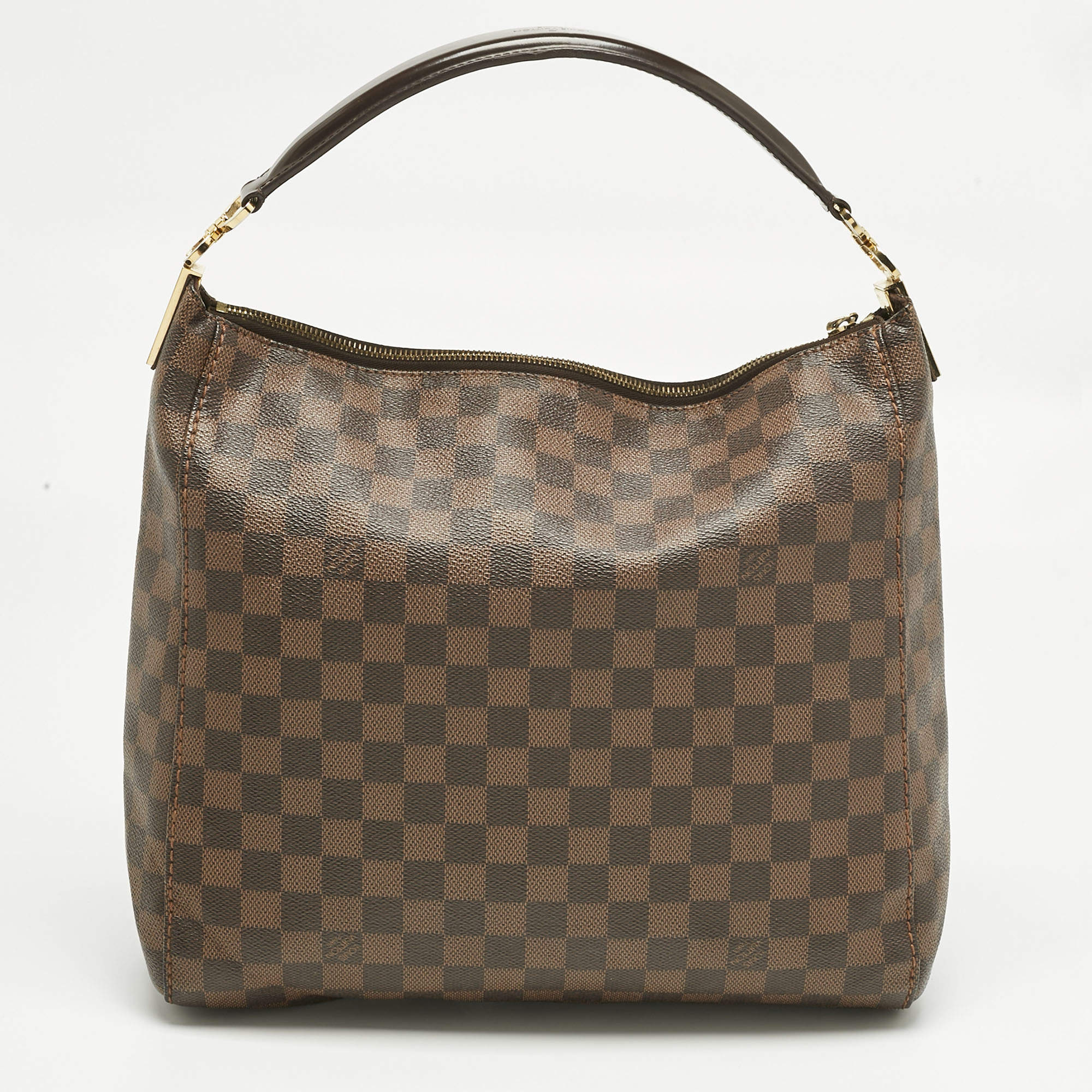 Pre Owned Louis Vuitton Damier Ebene Canvas Portobello PM Bag